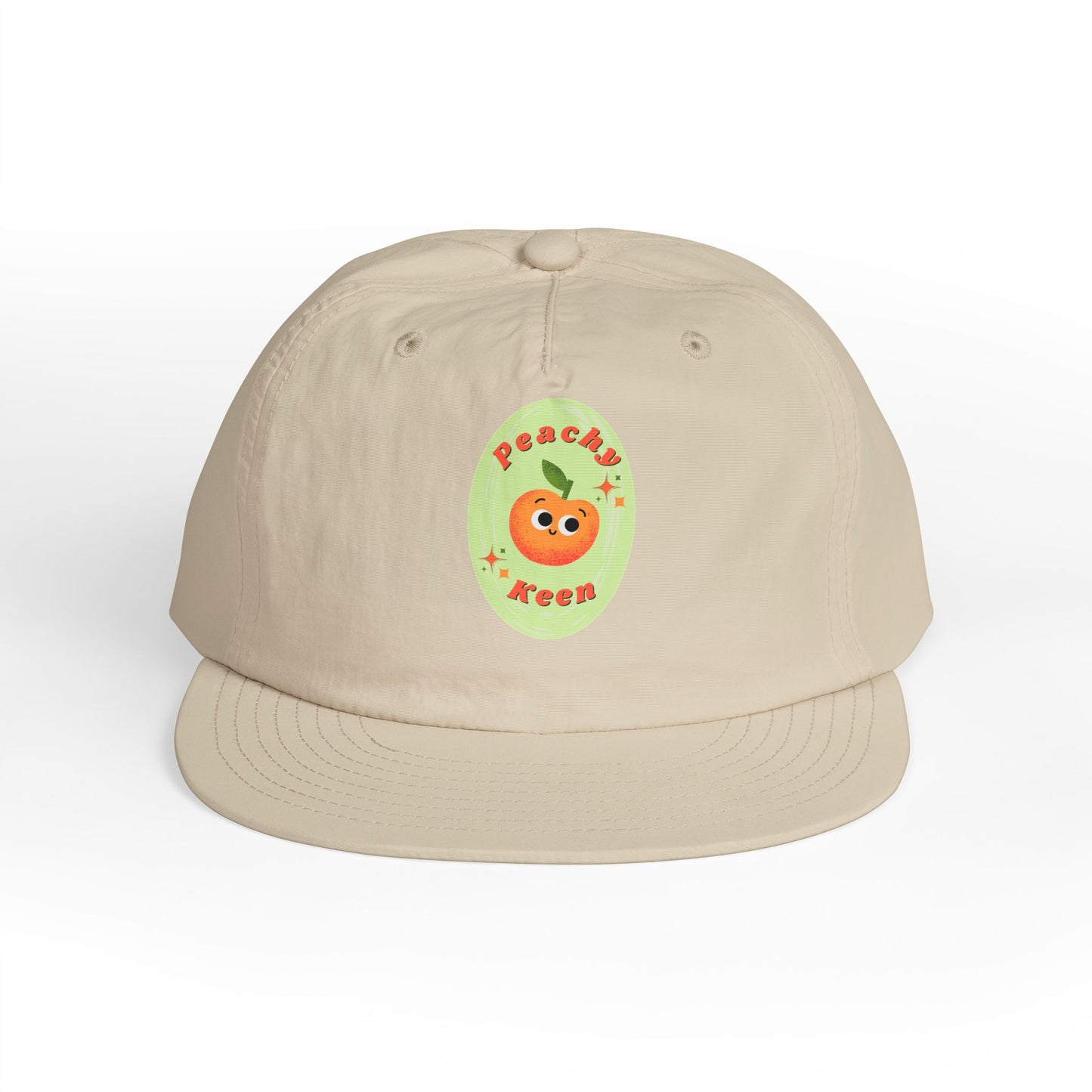 Cute Peach Pun Surf Cap, Trendy Beach Ready Hat, Casual Outdoor Accessory, Autumn Vibes, Trendy Gift