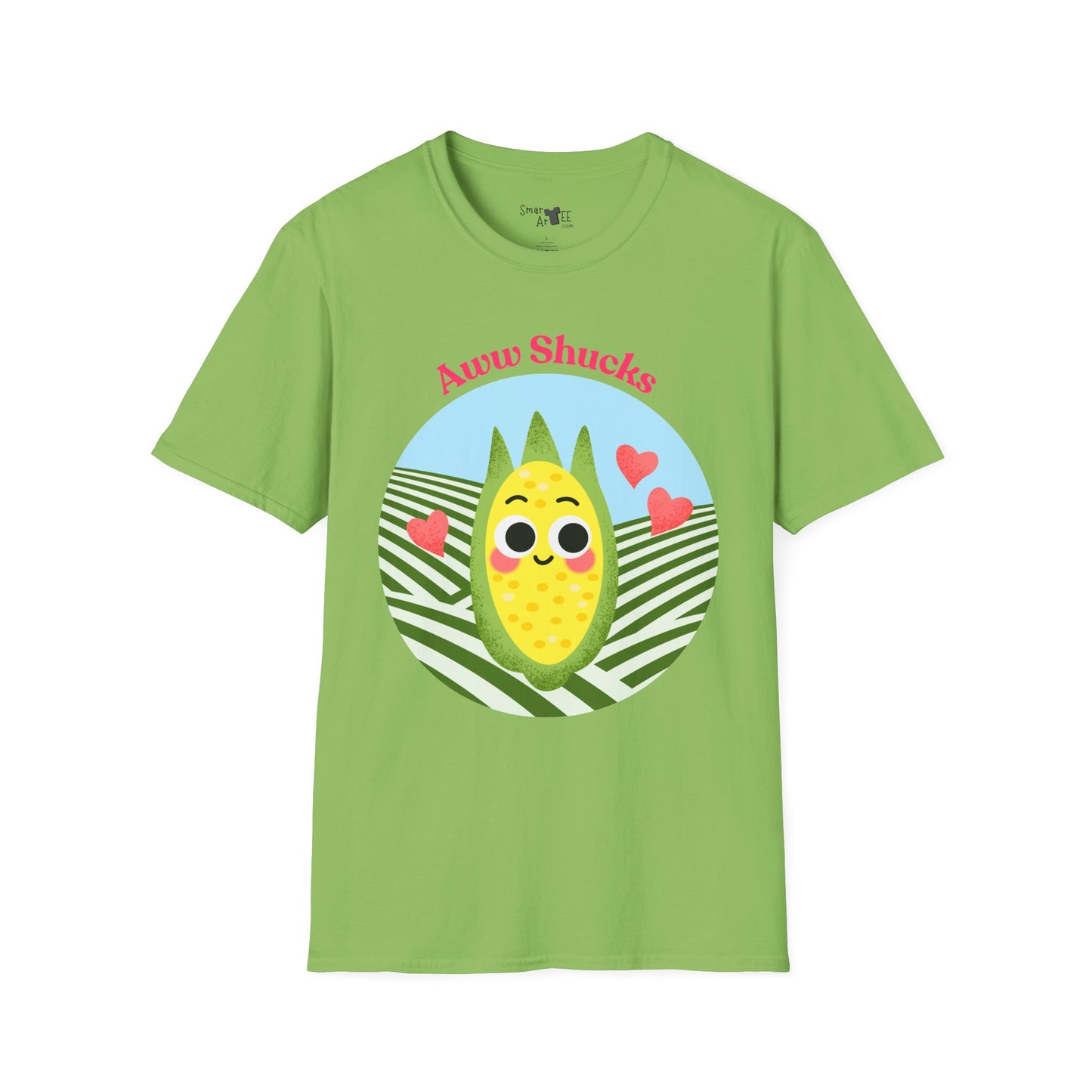 Cute Corn Cobb Graphic T-Shirt, Perfect Gift for Friends, Summer Fun Shirt, Casual Daily Wear, Aww Shucks Design