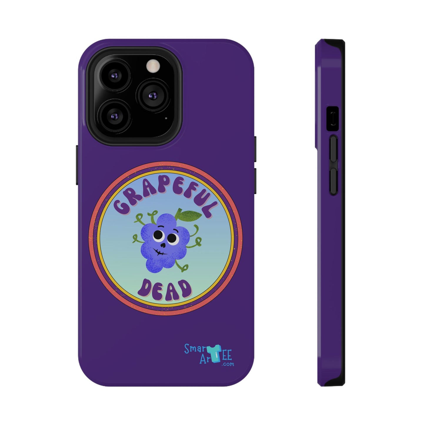 Whimsical Phone Case Featuring Grapeful Dead Design, Unique Protective Cover, Gift for Music Lovers, Fun Accessory for Festivals