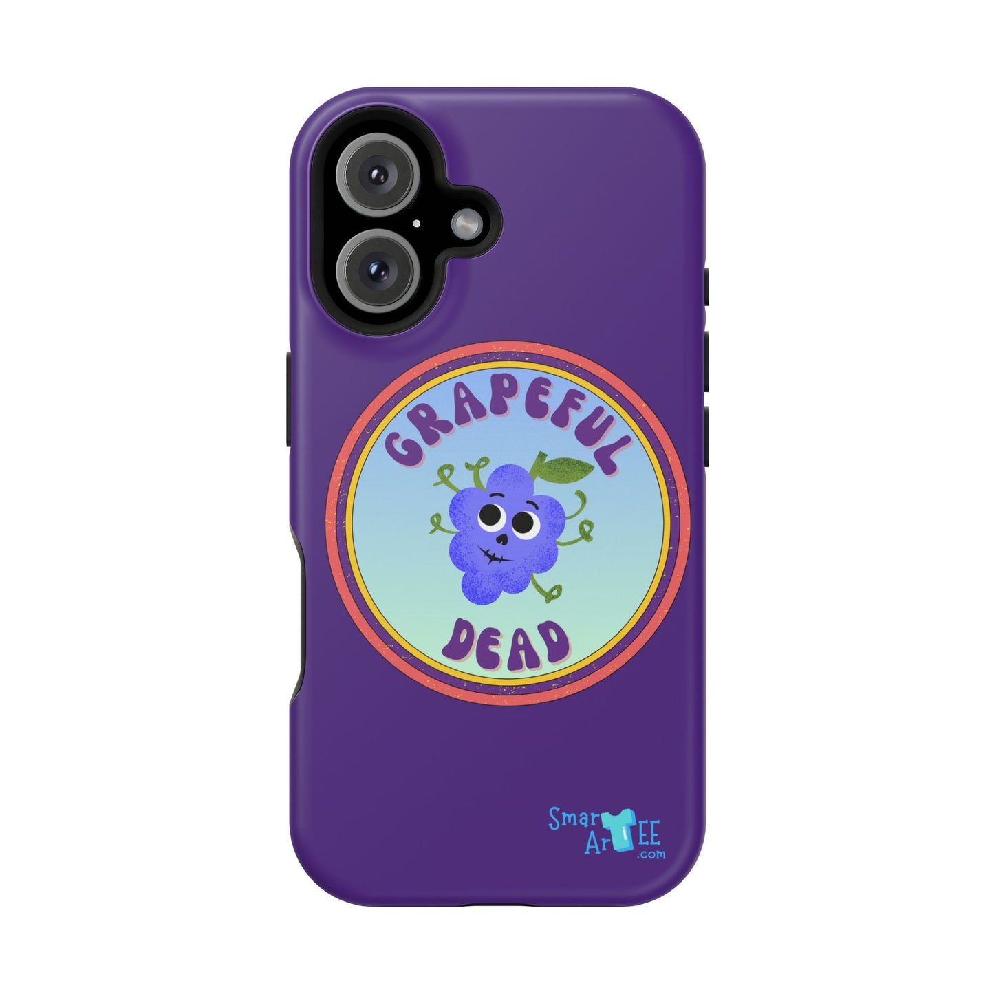 Whimsical Phone Case Featuring Grapeful Dead Design, Unique Protective Cover, Gift for Music Lovers, Fun Accessory for Festivals