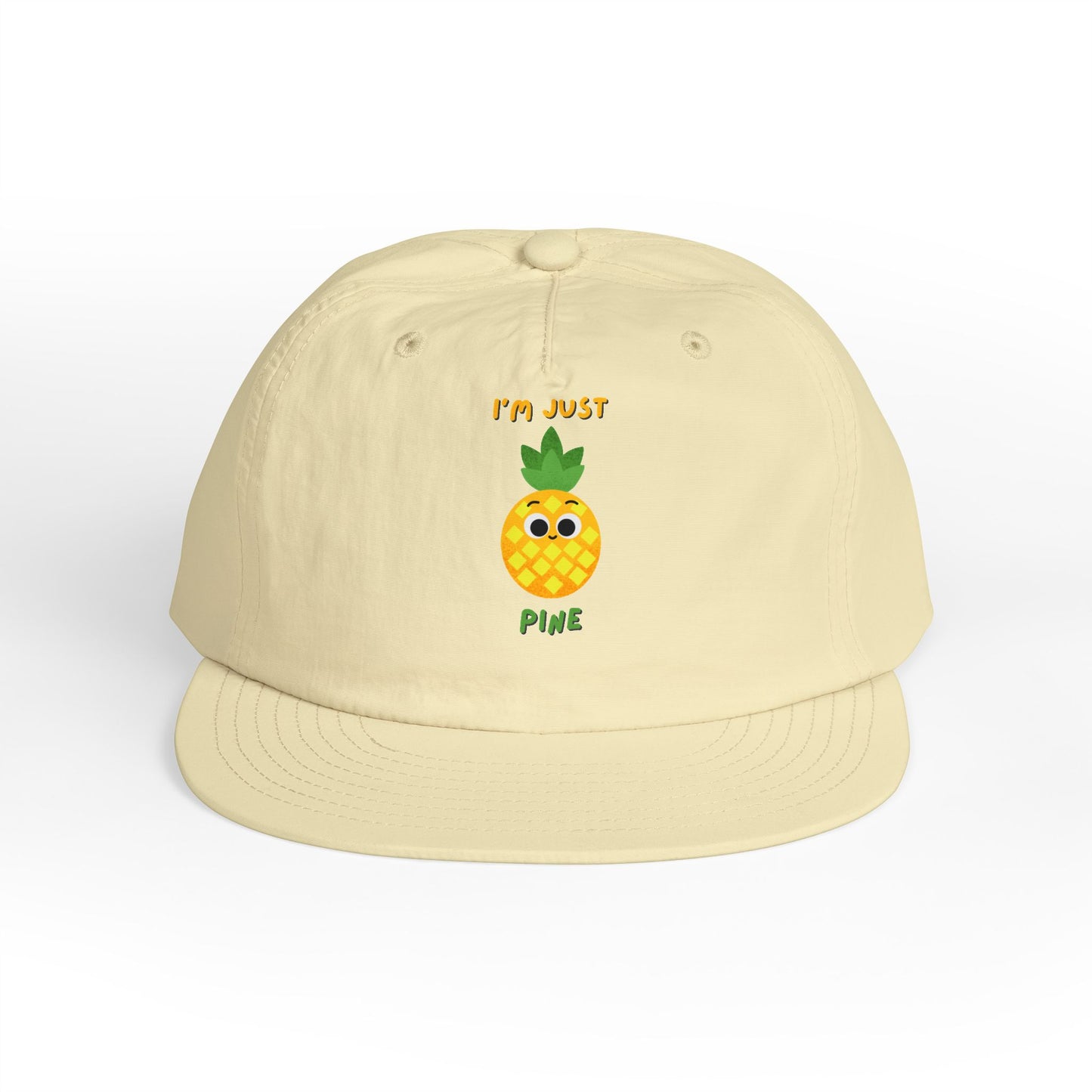 Pineapple Pun Surf Cap - Fun Beachwear, Summer Accessory, Vacation Hat, Gift for Surfers, Casual Style