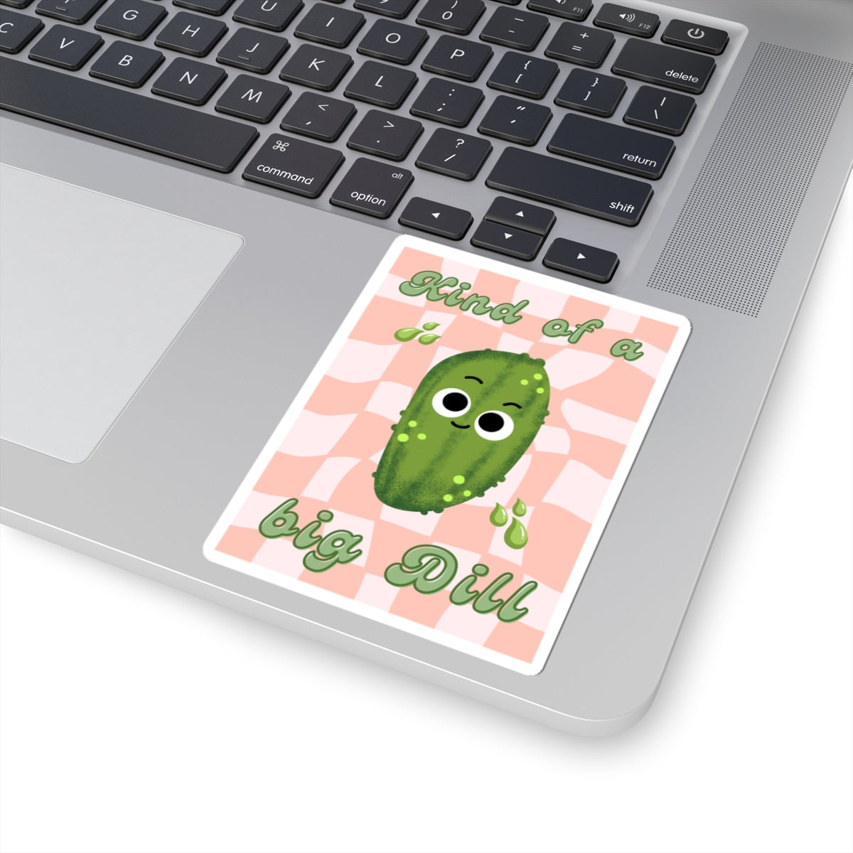 Funny Dill Pickle-Cut Stickers, Cute Big Dill Vinyl Decal, Whimsical Laptop Decor, Gifts for Garden Lovers, Fun Planner Stickers