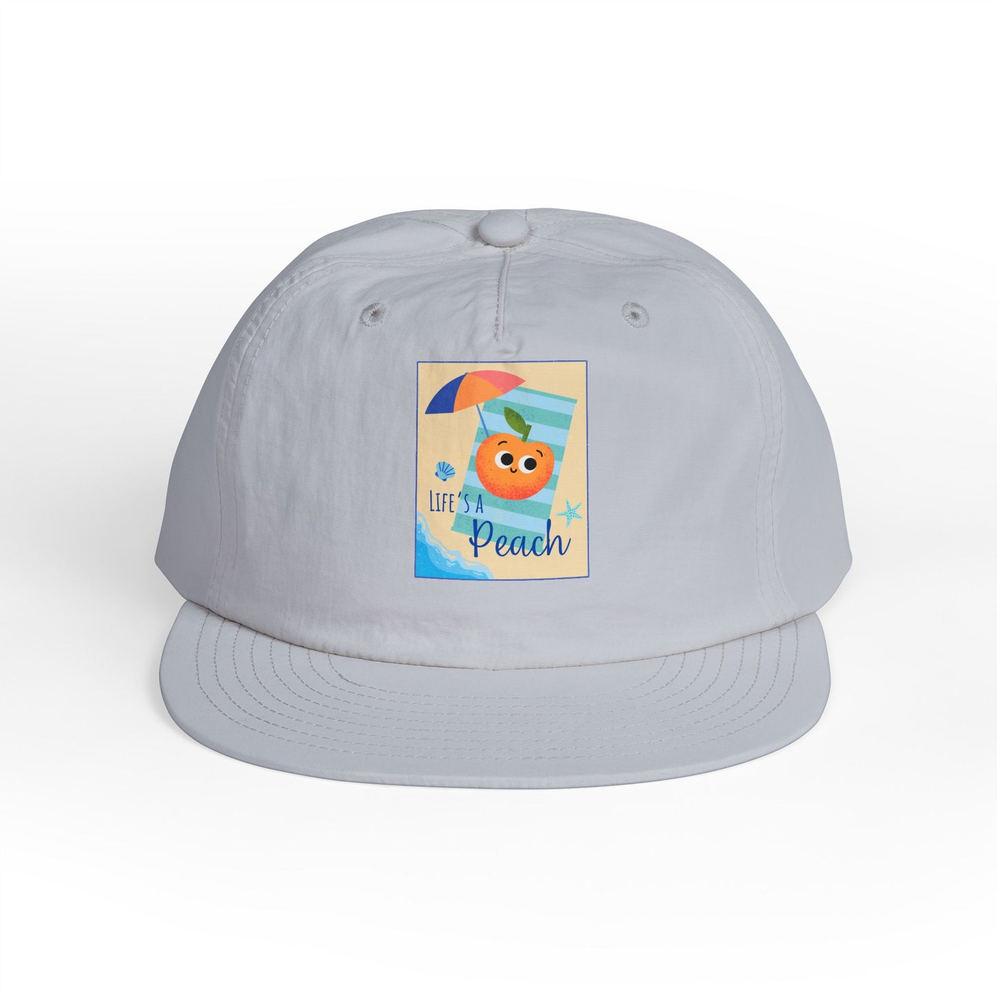 Life's a Beach Pun Surf Cap - Fun Beach Hat, Summer Accessory, Gift for Surfers, Cute Vacation Cap, Beach-Themed Apparel