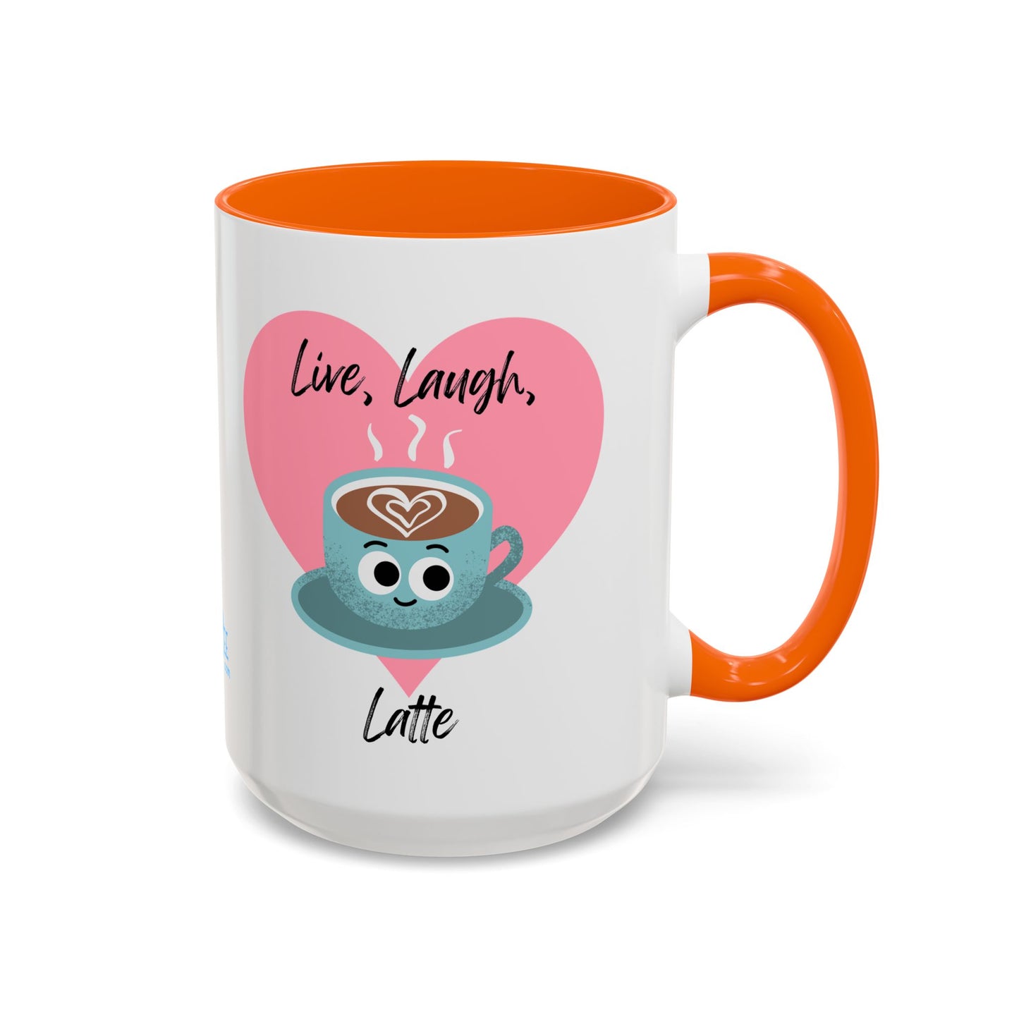 Live Laugh Latte Coffee Mug | Cute Mug, Funny Gift, Hot Beverage Cup, Coffee Lover Gift, Heartwarming Decor