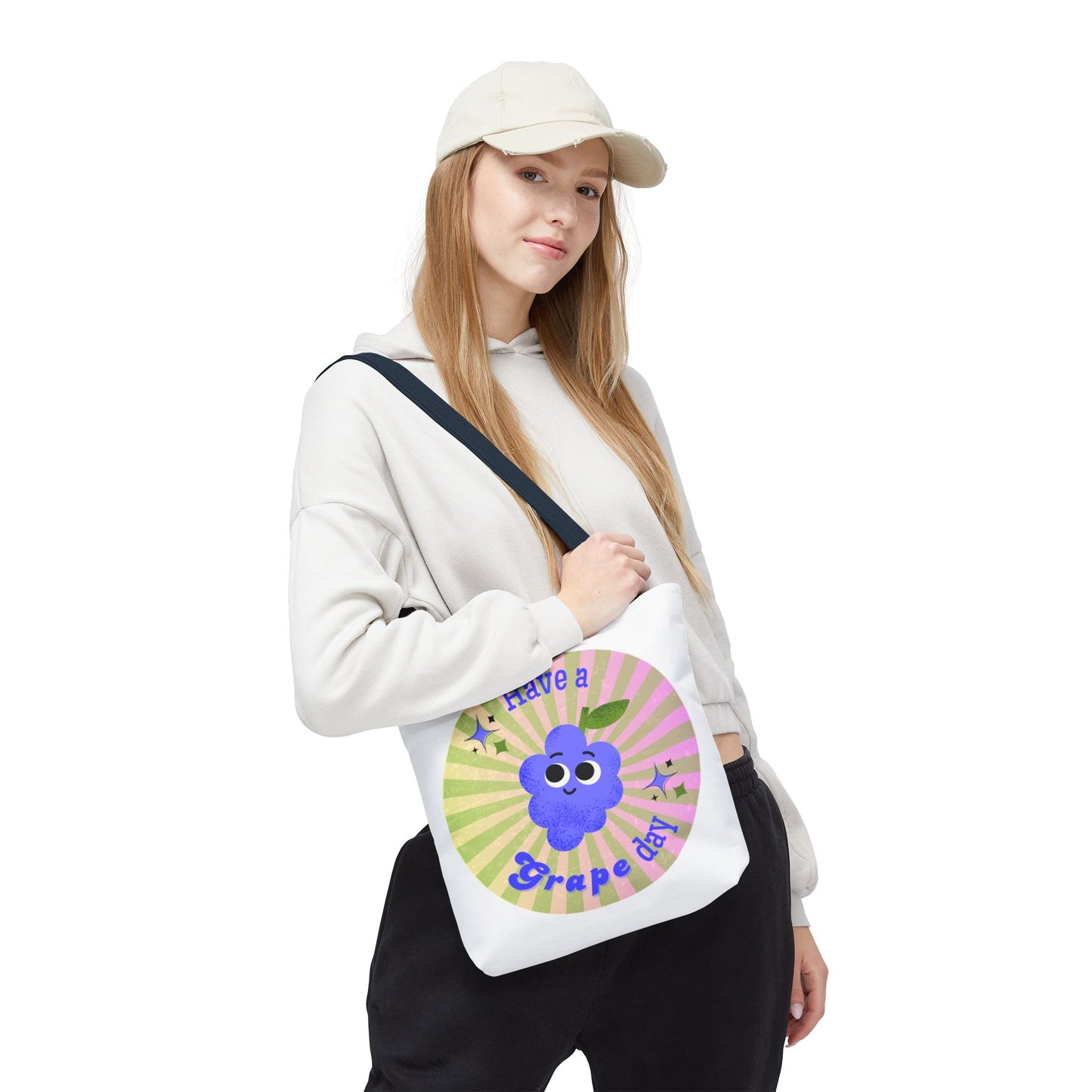 Cute Grape Day Tote Bag - Fun Reusable Shopping Bag, Gift for Fruit Lovers, Eco-Friendly Tote, Summer Bag, Kids' Toy Bag