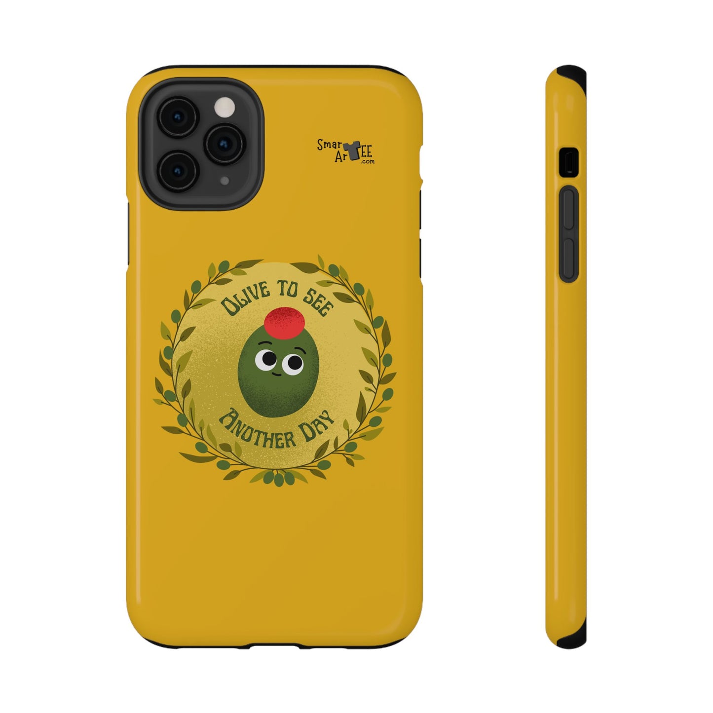 Cute Olive Phone Case, Impact-Resistant Phone Cover, Great Gift for All Ages, Trendy Cell Case, Fun Phone Accessory, Unique Olive Design