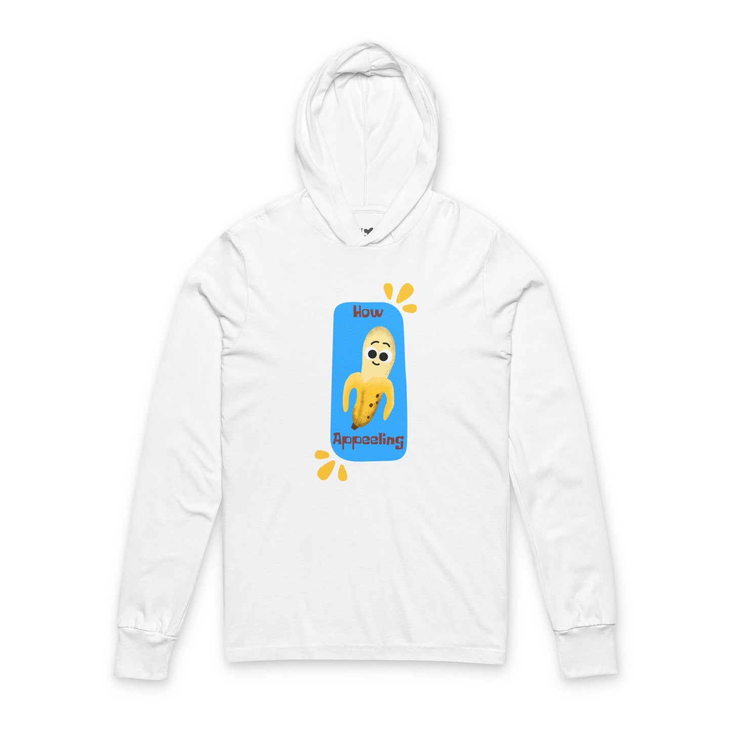 Funny Unisex Hooded Long Sleeve Shirt, Cool Graphic Pullover, Casual Wear, Gift for Friends, Lightweight Layering, Beach Day Outfit