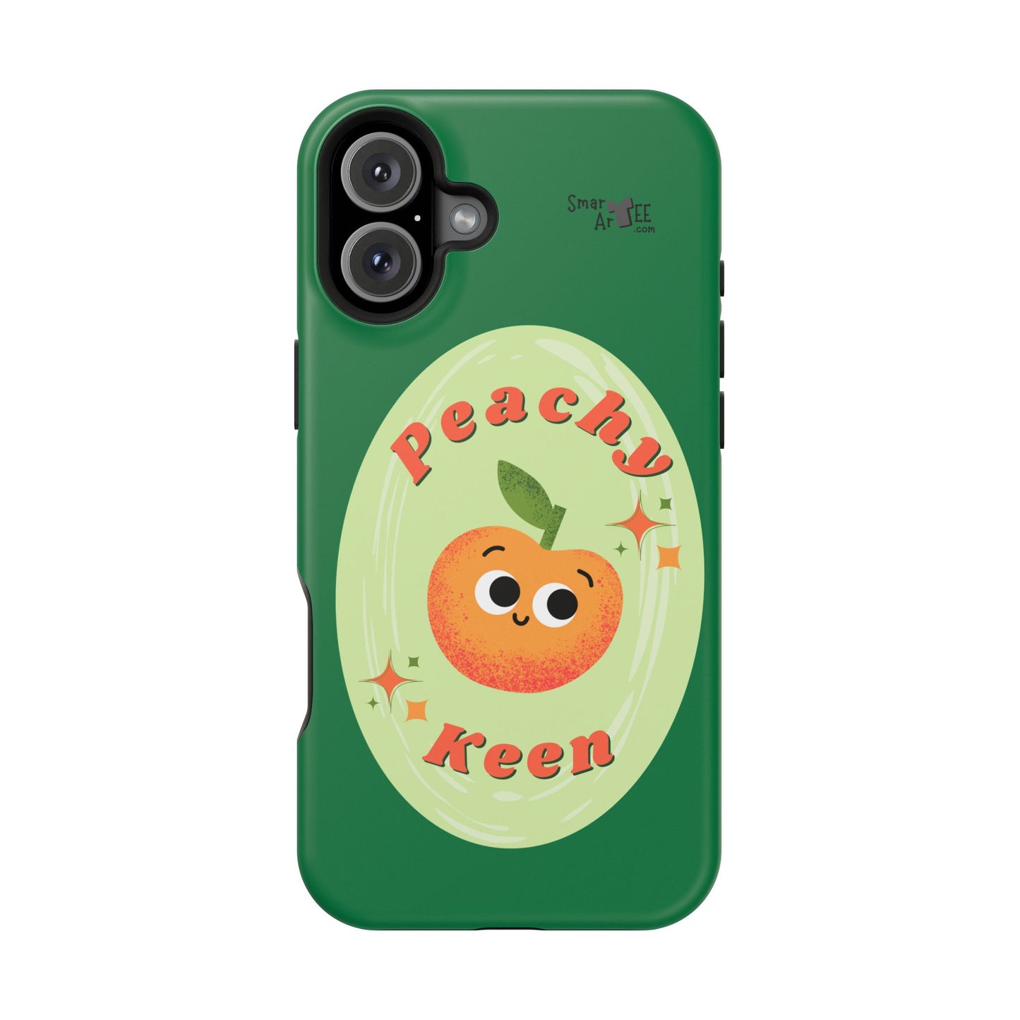 Peachy Keen Phone Case, Cute Impact-Resistant Case, Fun Smartphone Cover, Gift for Fruit Lovers, Customizable Phone Accessory
