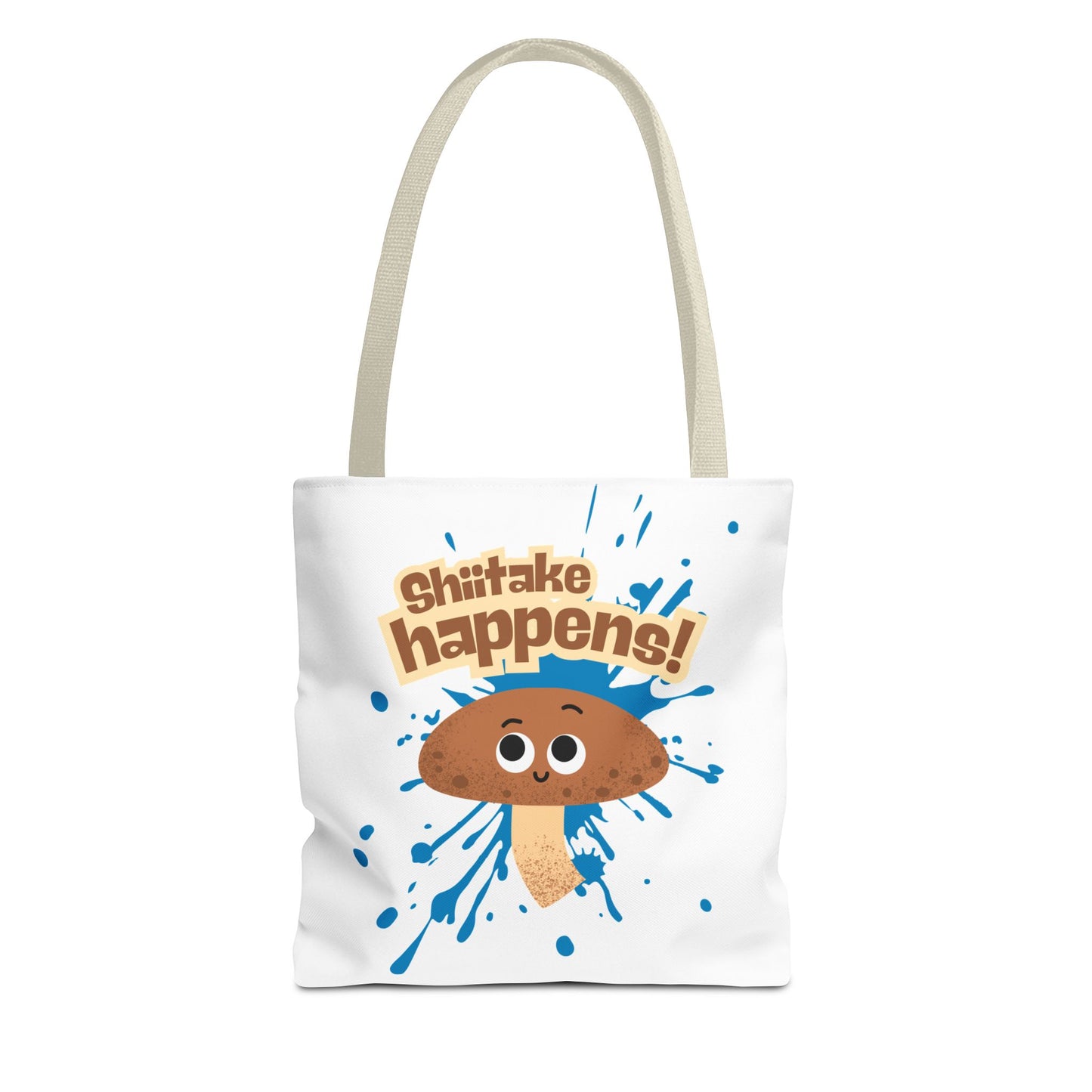 Funny Shiitake Mushroom Tote Bag, Humorous Eco-Friendly Shopping Bag, Perfect Gift for Fun-Lovers, Mushroom Lover Gift, Quirky Reusable Tote