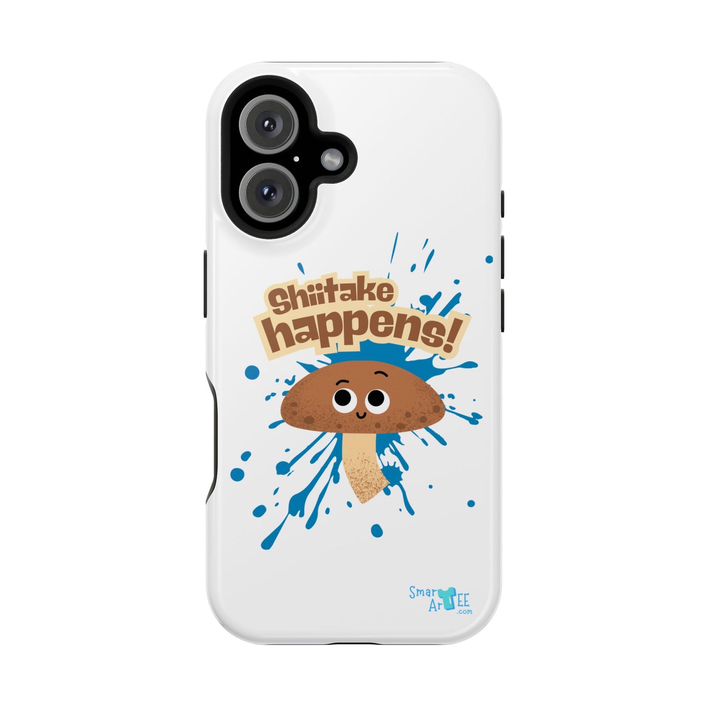 Shiitake Happens Phone Cases, Impact-Resistant Case, Funny Mushroom Case, Quirky Protection for Smartphone, Playful Accessory