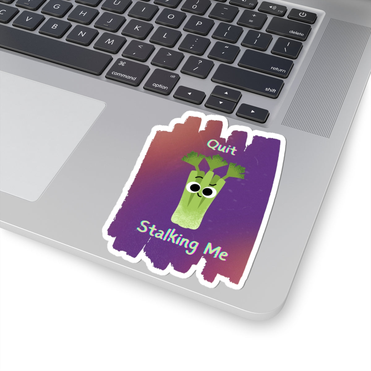 Funny Celery Kiss-Cut Stickers, Fun Vinyl Decals for Laptops, Water Bottles, Journals, Unique Gifts, Quirky Funny Stickers