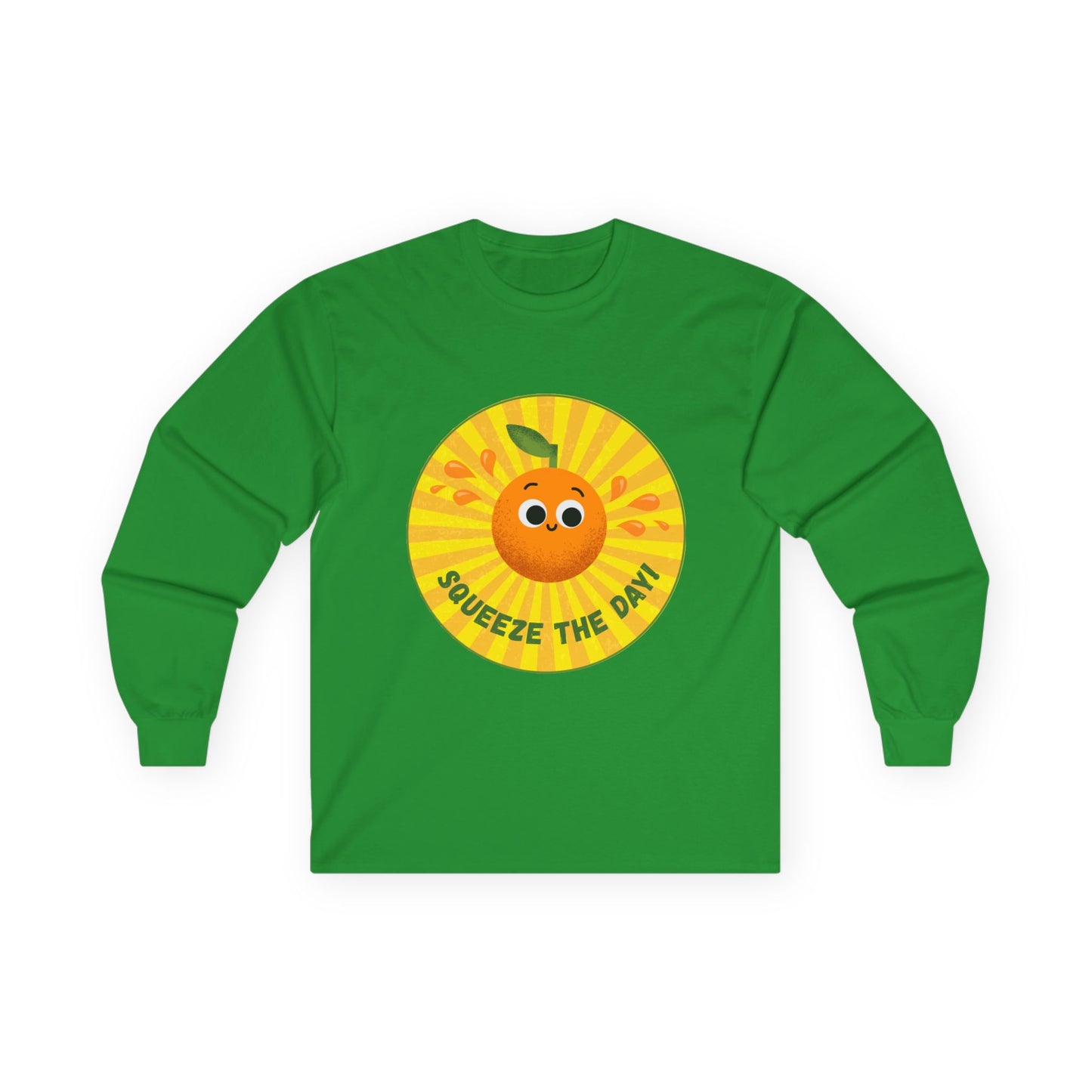 Sunny Vibes Long Sleeve Tees, Unisex Cotton Shirt, Fun Casual Wear, Gift for Fruit Lovers, Summer Style, Weekend Outfit