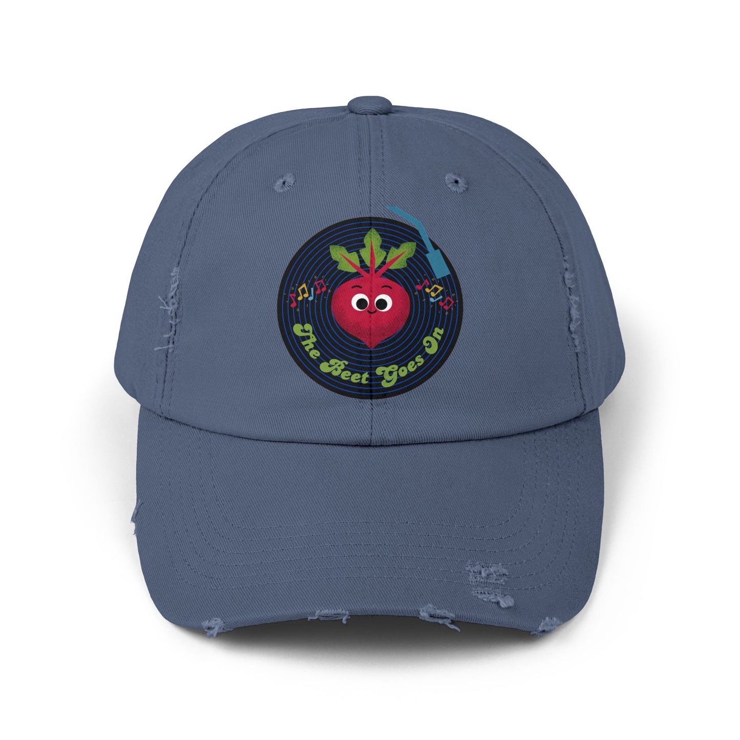 Vintage-Inspired Distressed Cap with Fun Beet Pun Design, Unisex Summer Hats for Casual Wear, Gift, Trendy Accessory