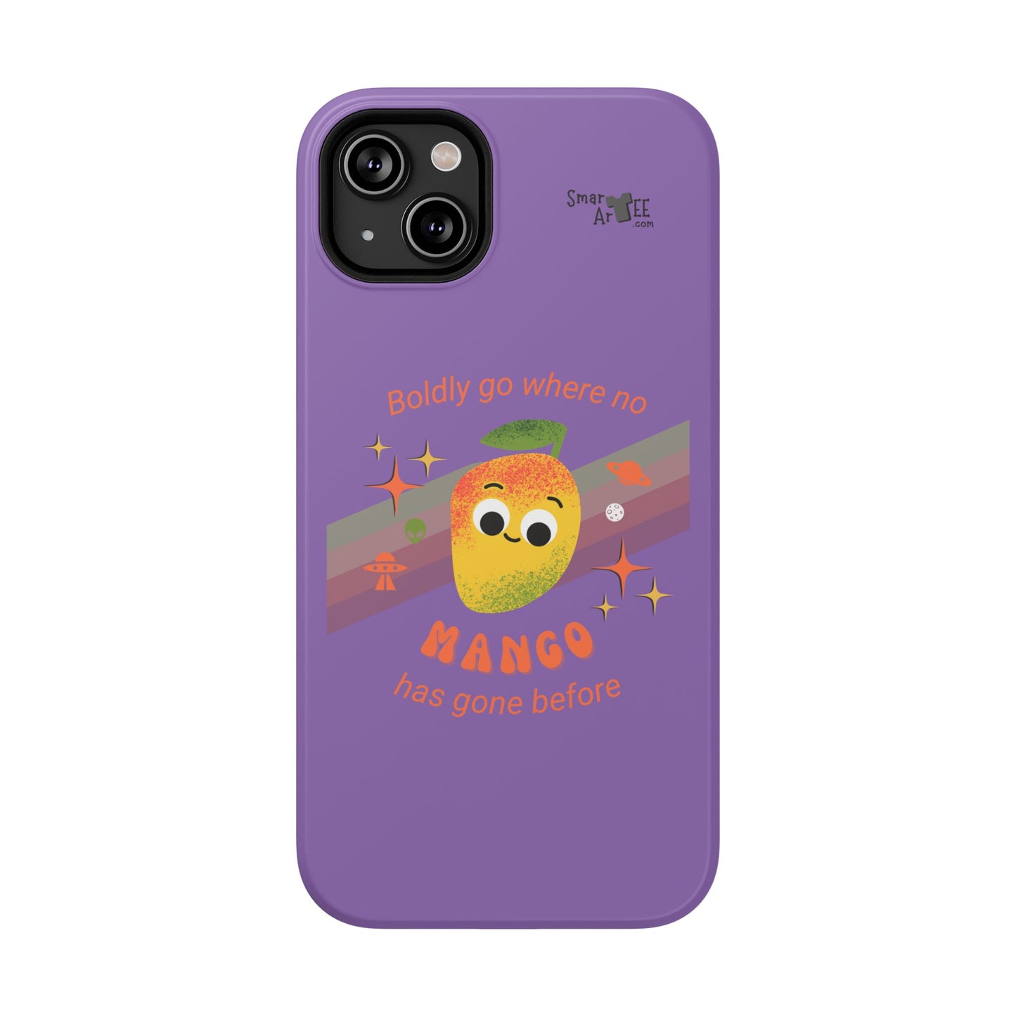 Star Trek Themed Mango Pun Phone Case, Impact-Resistant Case, Quirky Tech Accessory, Cute Phone Cover, Gift for Fruit Lovers