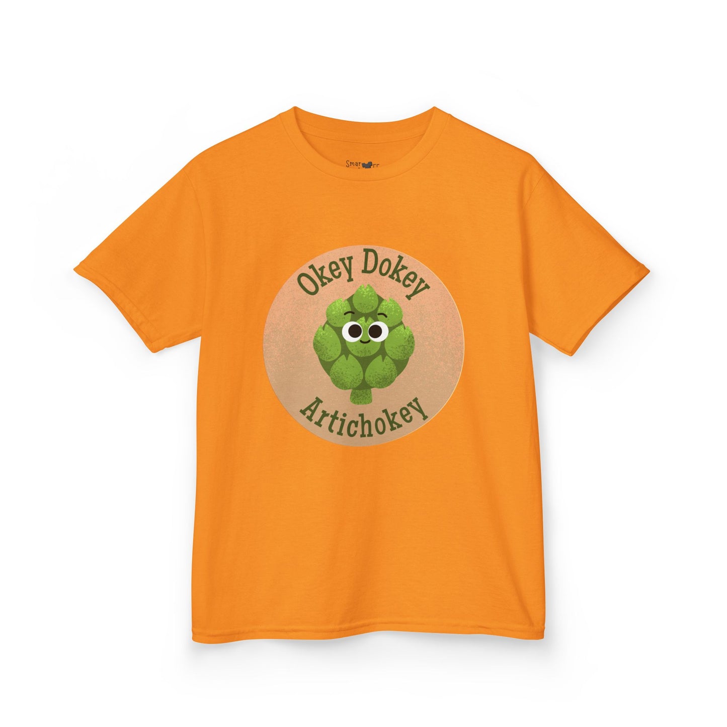Kids Funny Graphic Tee with 'Okey Dokey Artichokey' Design, Cute Kids Shirt, Playful Apparel, Gift for Children, Summer Wear