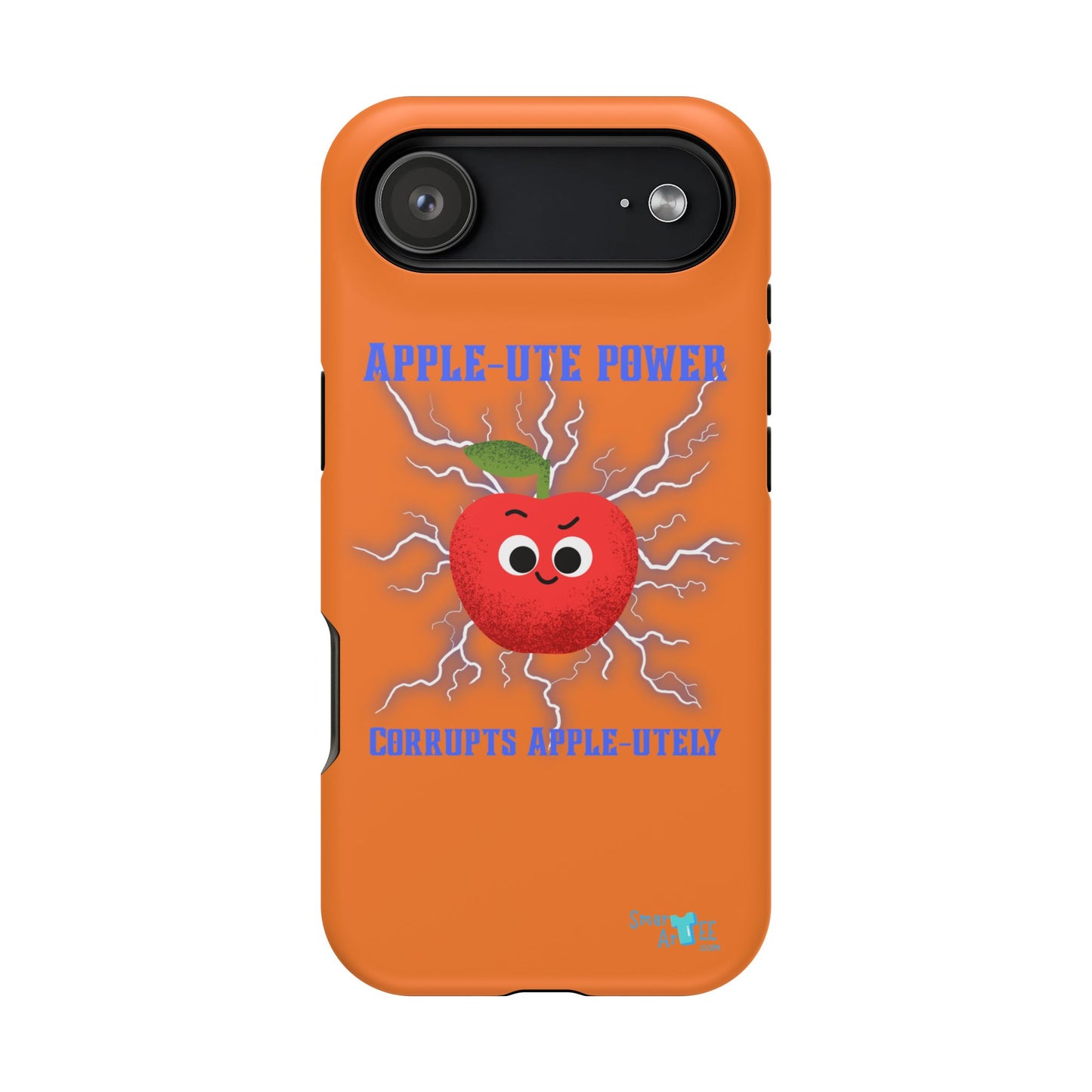 Impact-Resistant Phone Case with Apple Power Design, Cute Phone Protector, Funky Gift for Teens, Fun Accessory, Vibrant Tech Case