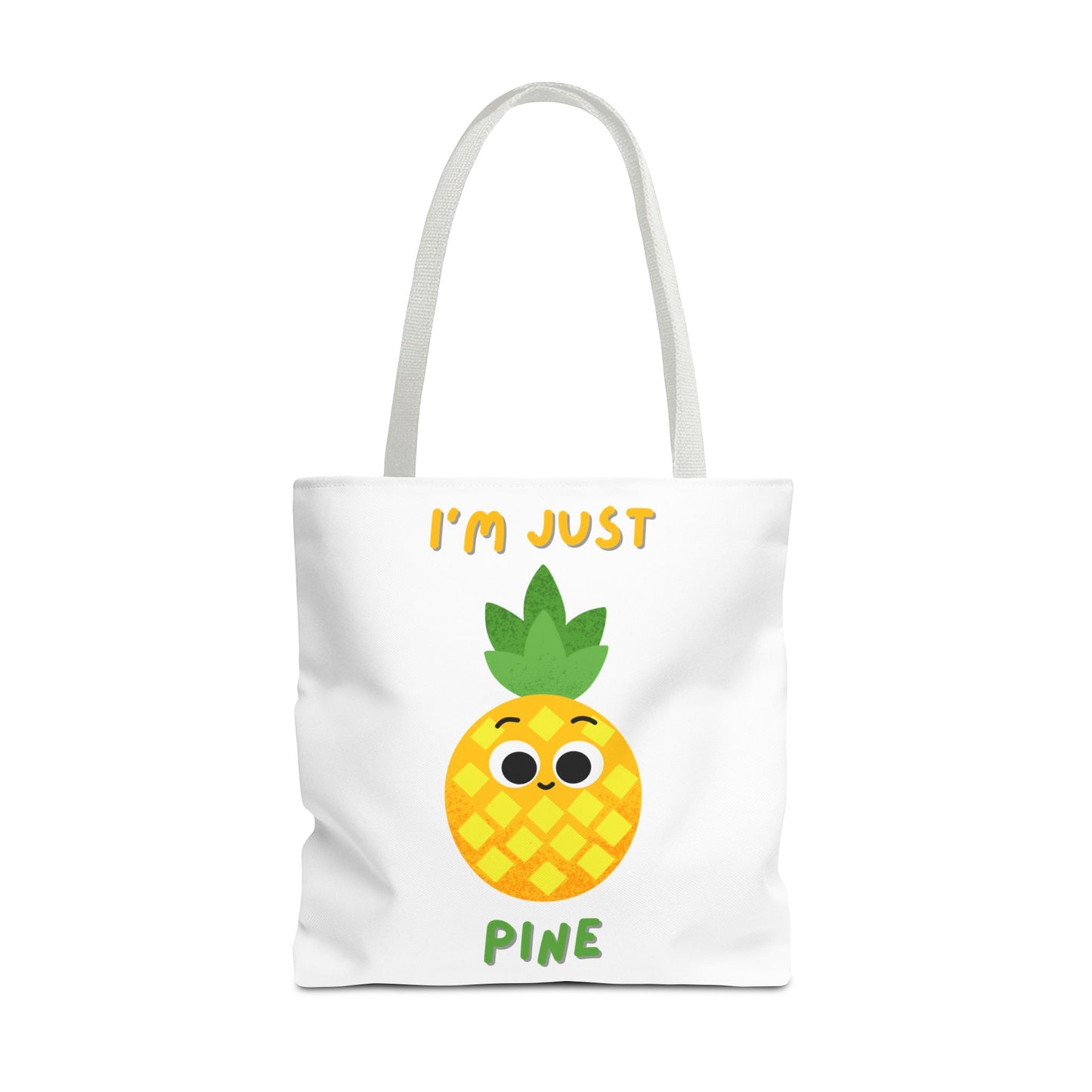 Cute Pineapple Tote Bag, Fun Shopper Bag, Beach Bag, Eco-Friendly Tote, Gift for Fruit Lovers, Summer Accessory