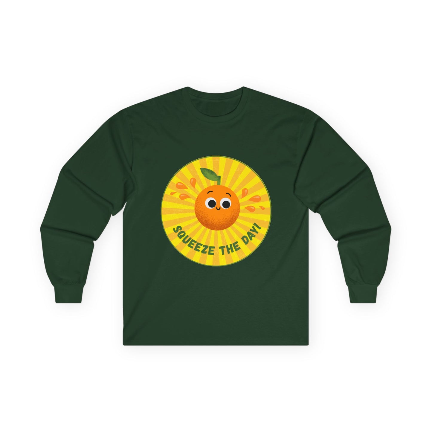 Sunny Vibes Long Sleeve Tees, Unisex Cotton Shirt, Fun Casual Wear, Gift for Fruit Lovers, Summer Style, Weekend Outfit