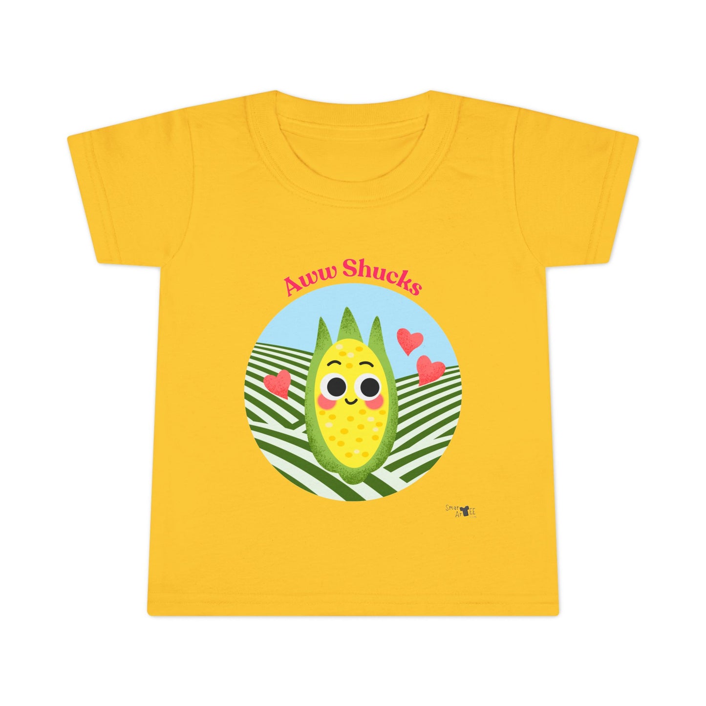 Cute Toddler Shirt with Happy Corn Design, Fun Children's Apparel, Gifts for Kids, Summer Vibes, Birthday Present, Playtime Wear