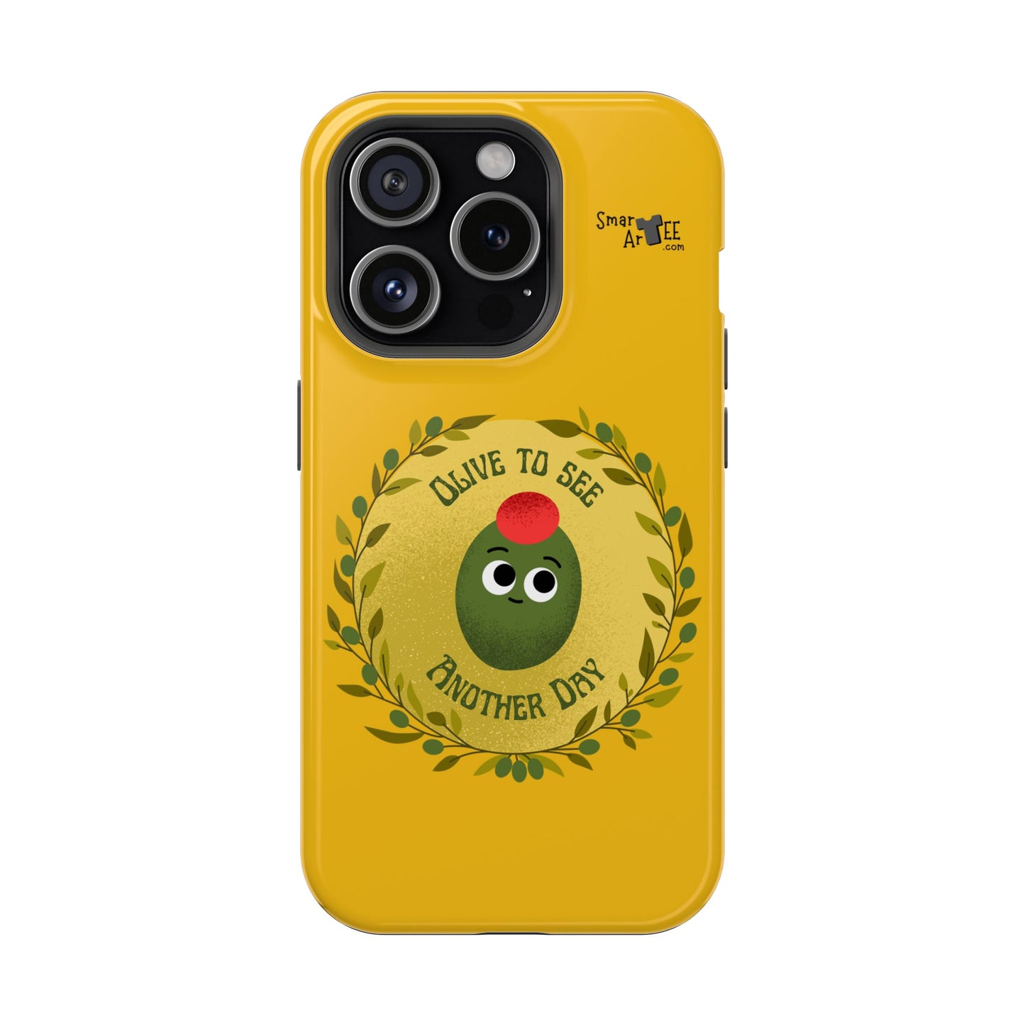 Cute Olive Phone Case, Impact-Resistant Phone Cover, Great Gift for All Ages, Trendy Cell Case, Fun Phone Accessory, Unique Olive Design