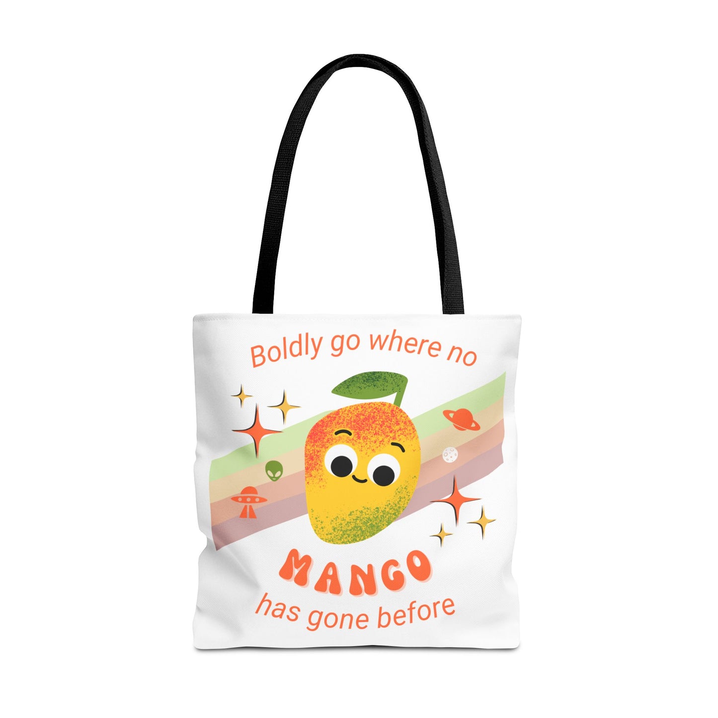 Playful Mango Tote Bag - Fun Fruit Carryall, Eco-Friendly Shopping Bag, Cute Beach Tote, Travel Bag, Gift for Fruit Lovers