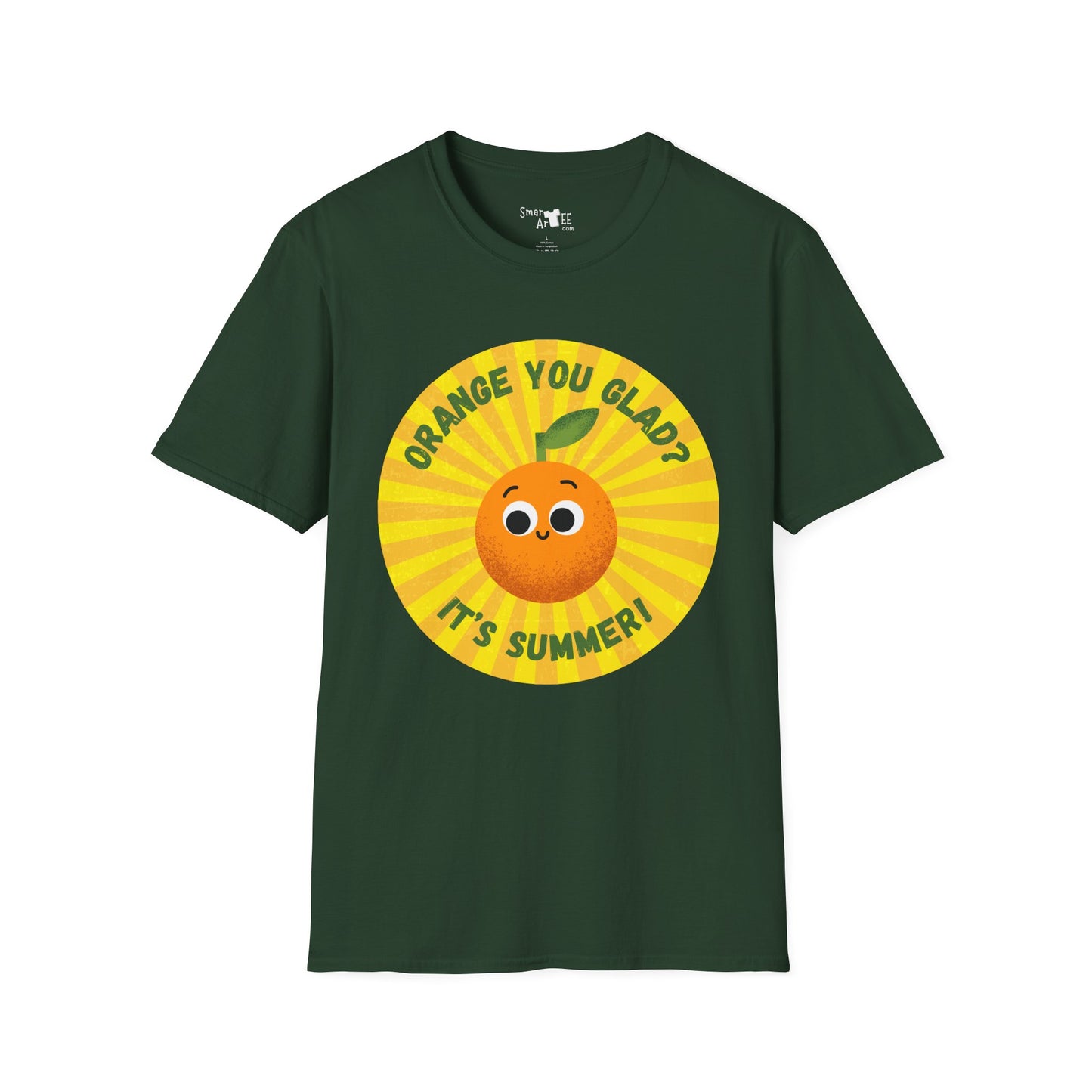 Summer Vibes T-Shirt - Fun Orange You Glad Design, Casual Tee, Gift for Kids, Family Gatherings, Seasonal Wear, Summer Celebrations