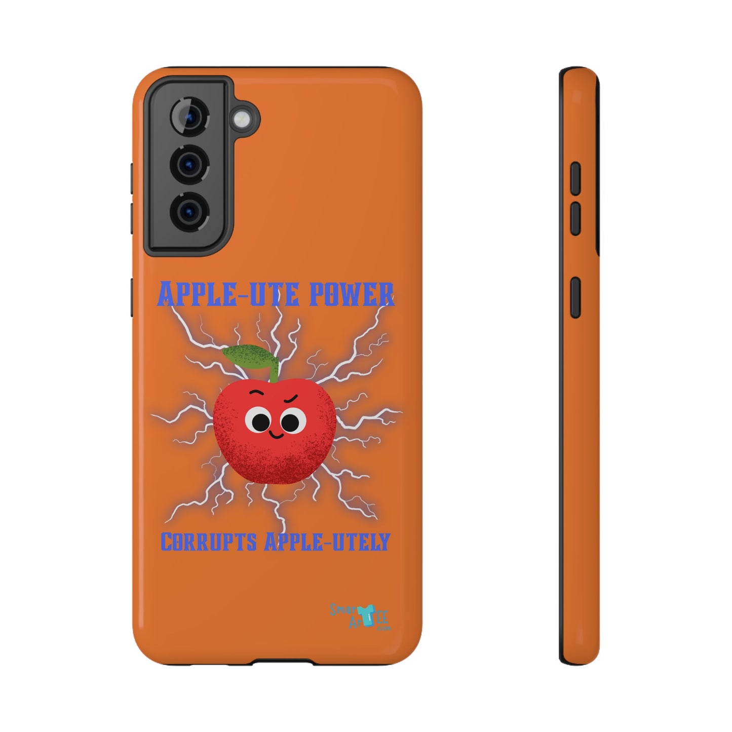Impact-Resistant Phone Case with Apple Power Design, Cute Phone Protector, Funky Gift for Teens, Fun Accessory, Vibrant Tech Case