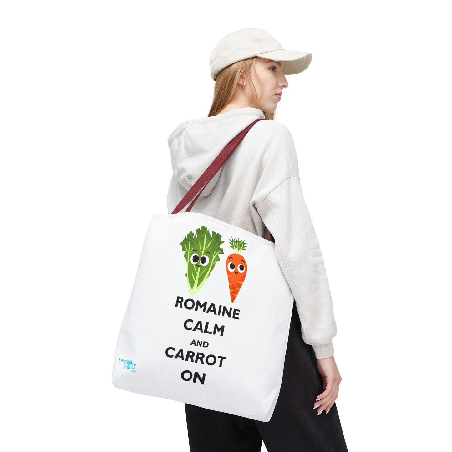 Romaine Calm Tote Bag, Funny Tote for Garden Lovers, Eco-Friendly Shopper, Gift for Veggie Enthusiasts, Grocery Bag, Quirky Farm Bag