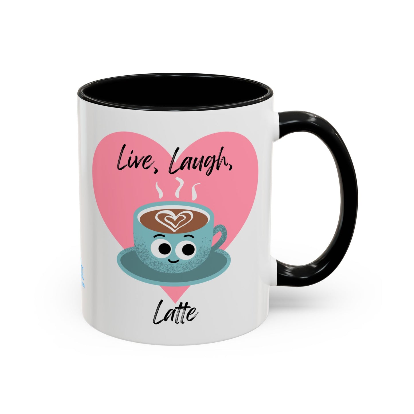 Live Laugh Latte Coffee Mug | Cute Mug, Funny Gift, Hot Beverage Cup, Coffee Lover Gift, Heartwarming Decor