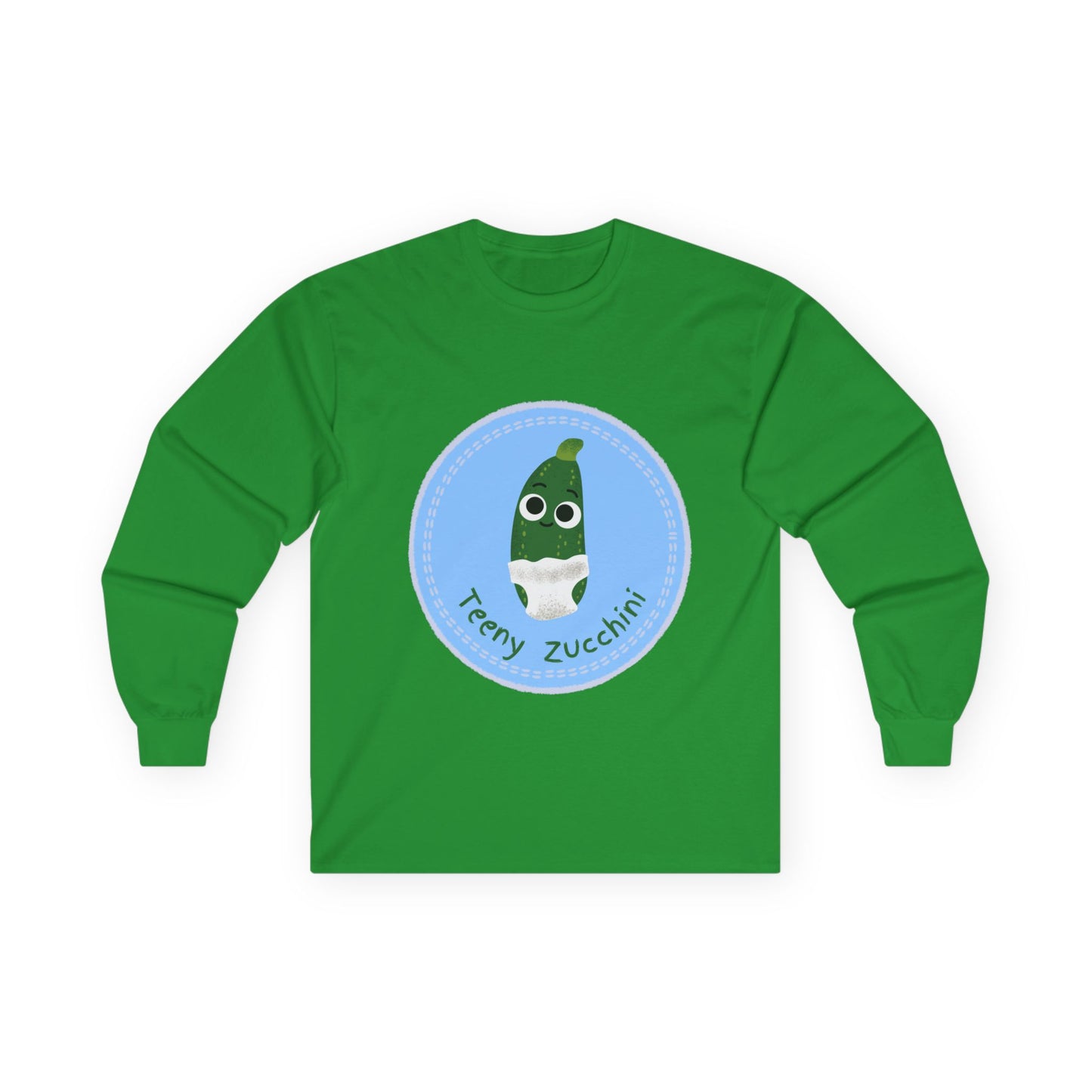 Fun Zucchini Long Sleeve Tees, Unisex Cotton Shirt, Gardening Gift, Vegetable Lover Cozy Shirt, Cute Produce Apparel