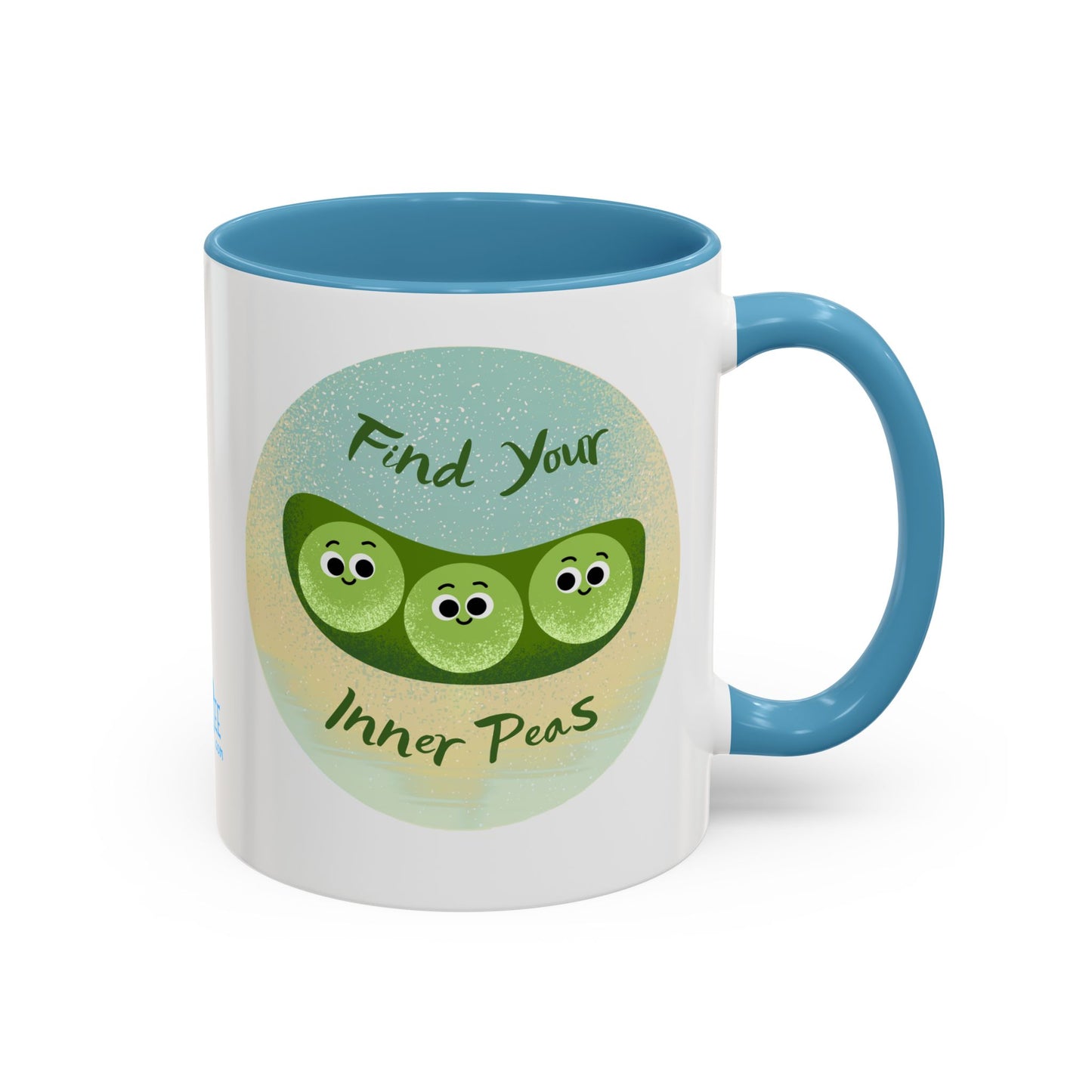 Find Your Inner Peas Coffee Mug - Fun Gift for Veggie Lovers, Cute Tea Cup, Green Peas Decor, Eco-Friendly Kitchenware, Whimsical Drinkware