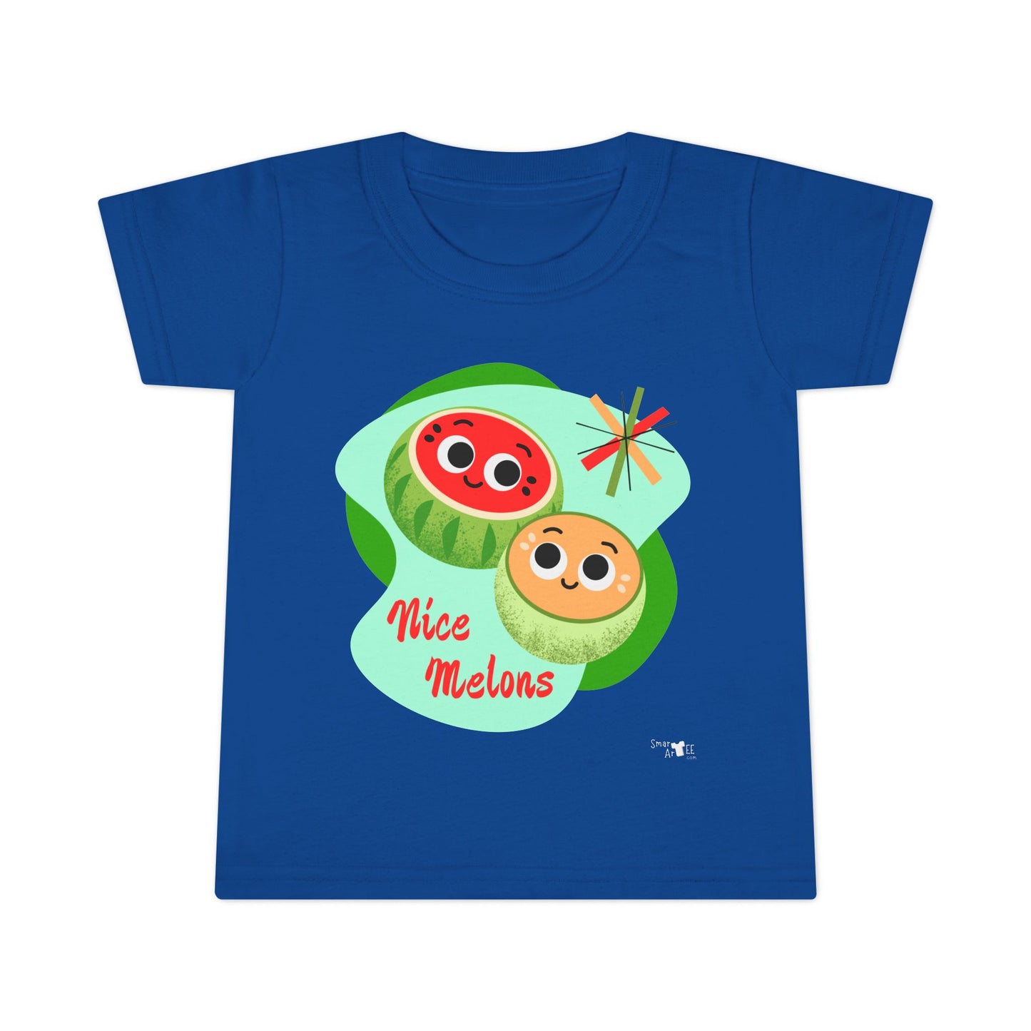 Cute Toddler Shirt with 'Nice Melons' Design, Kids Summer Tees, Boys and Girls Gift, Playful Cotton Top, Adorable Birthday Outfit