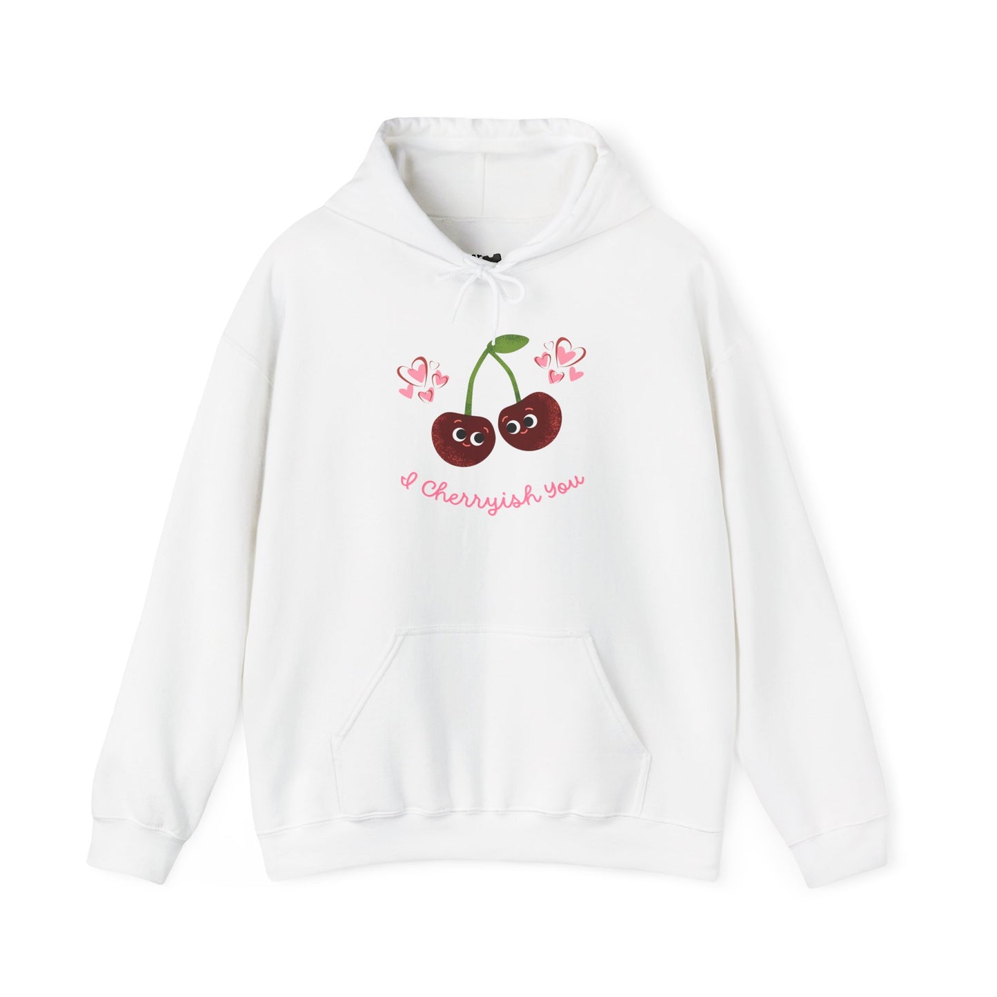 Cherry Love Hoodie | Cute Unisex Apparel | Valentine's Gift | Spring Style | Cozy Casual Wear | Cute Cherry Design