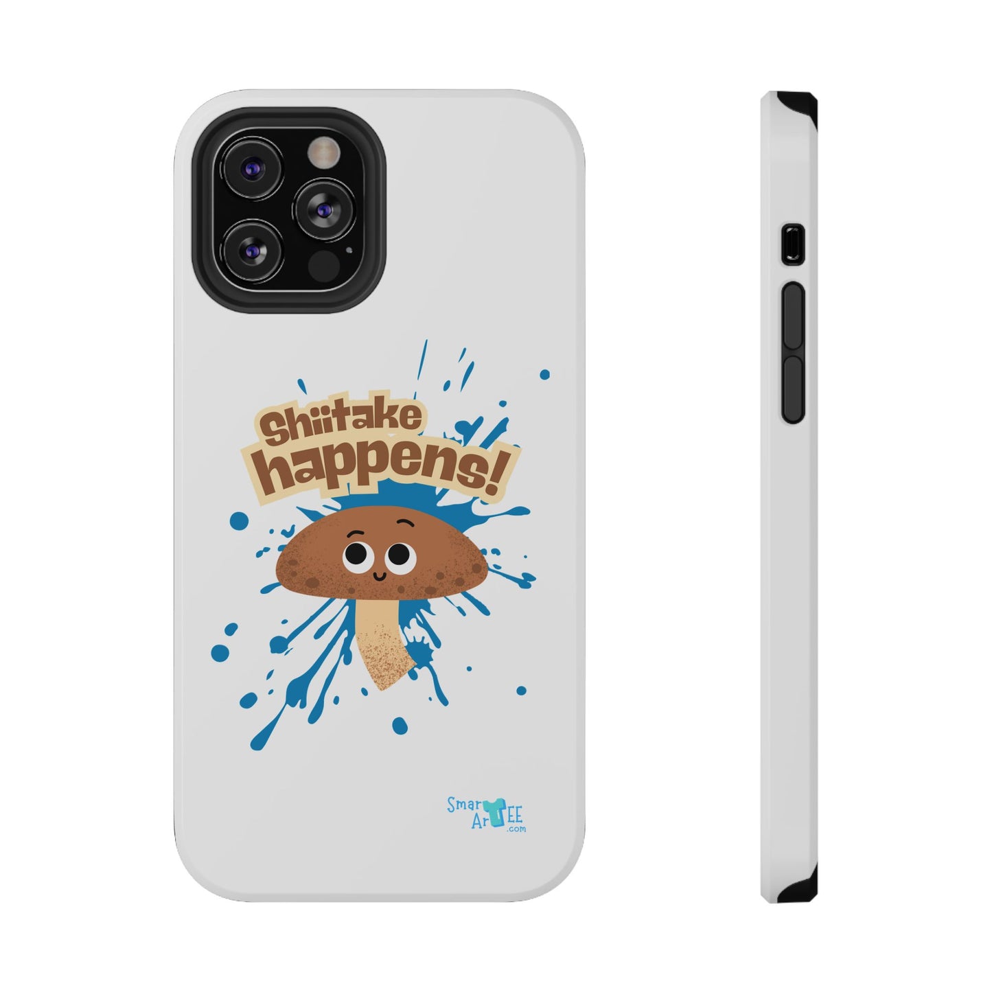 Shiitake Happens Phone Cases, Impact-Resistant Case, Funny Mushroom Case, Quirky Protection for Smartphone, Playful Accessory