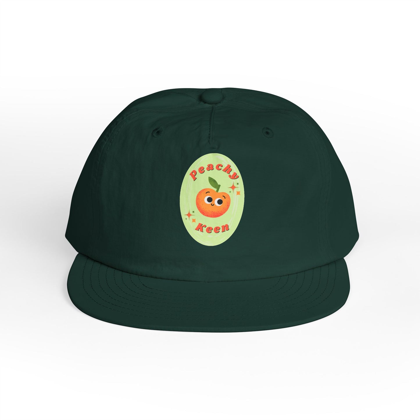 Cute Peach Pun Surf Cap, Trendy Beach Ready Hat, Casual Outdoor Accessory, Autumn Vibes, Trendy Gift
