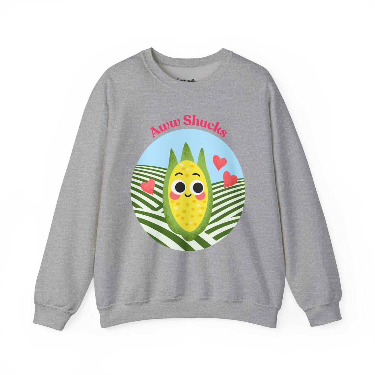 Cute Corn Sweatshirt, Aww Shucks Crewneck, Cozy Fall Apparel, Gift for Foodies, Cute Kitchen Sweatshirt, Unisex Sweater