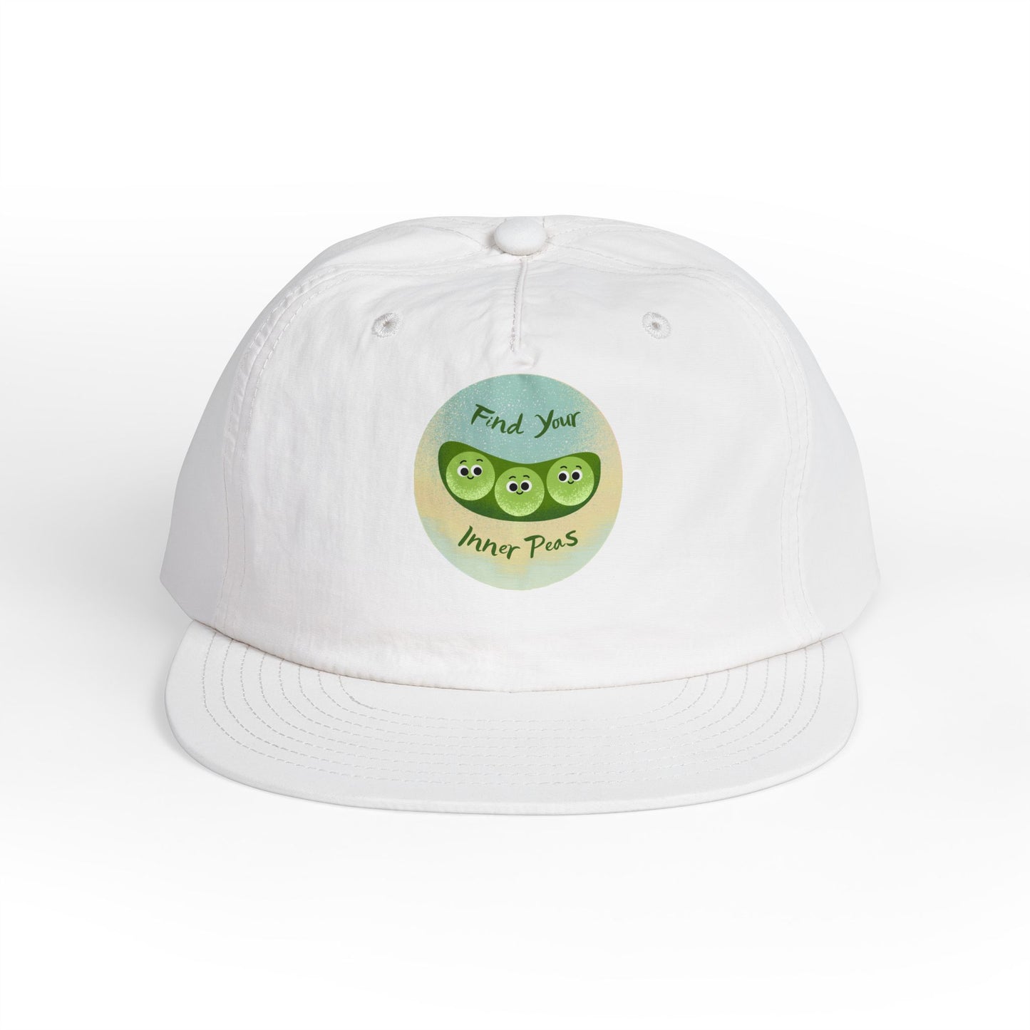Surf Cap, Find Your Inner Peace Hat, Beachwear Accessories, Summer Cap, Fun Prints, Relaxation Gear, Outdoor Lifestyle
