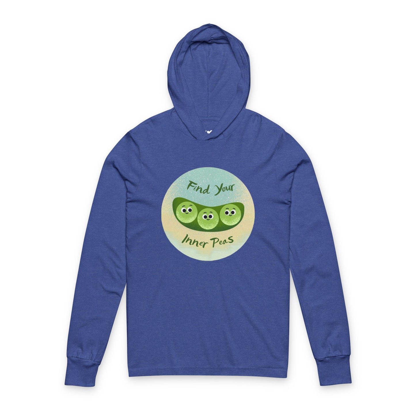 Whimsical Inner Peace Hooded Long Sleeve Shirt - Perfect for Relaxation, Yoga, Meditation, Gifts for Friends, or Casual Outfits