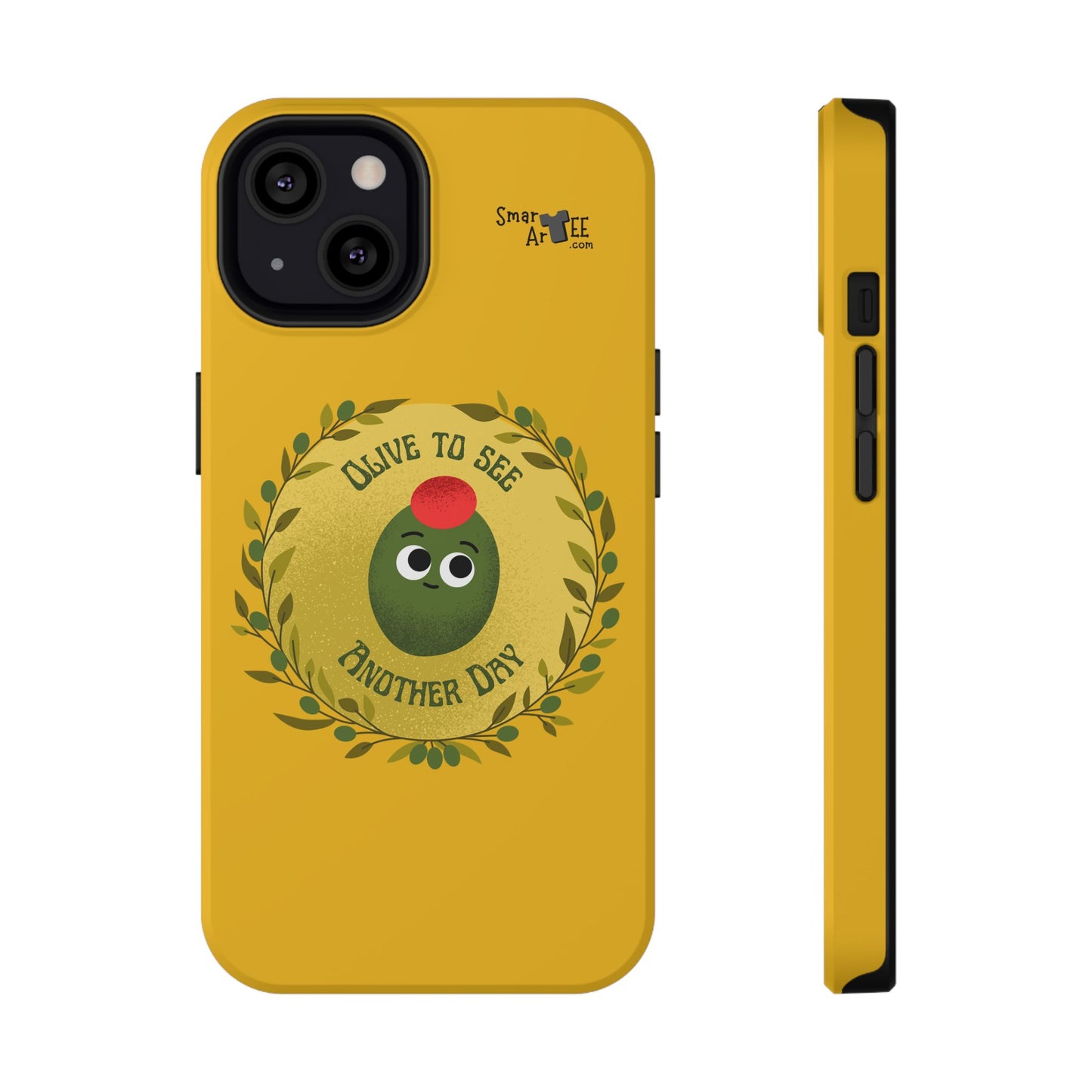 Cute Olive Phone Case, Impact-Resistant Phone Cover, Great Gift for All Ages, Trendy Cell Case, Fun Phone Accessory, Unique Olive Design