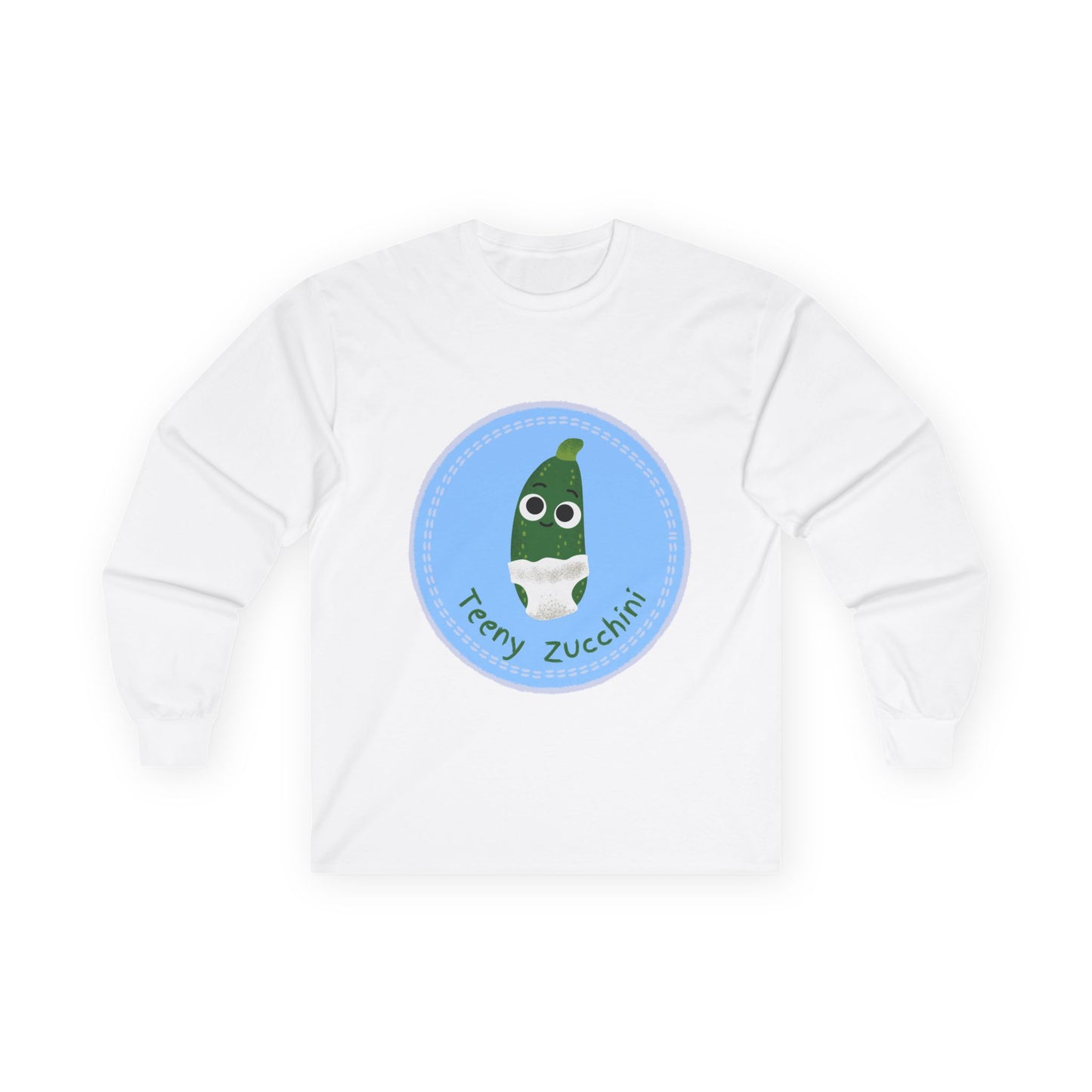 Fun Zucchini Long Sleeve Tees, Unisex Cotton Shirt, Gardening Gift, Vegetable Lover Cozy Shirt, Cute Produce Apparel