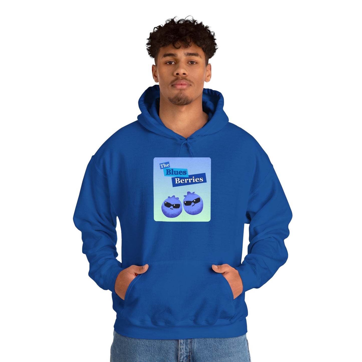 Blues Brothers Pun Hoodie - Cozy Unisex Pullover, Gift for Fruit Lovers, Casual Wear, Spring Fashion, Foodie Apparel