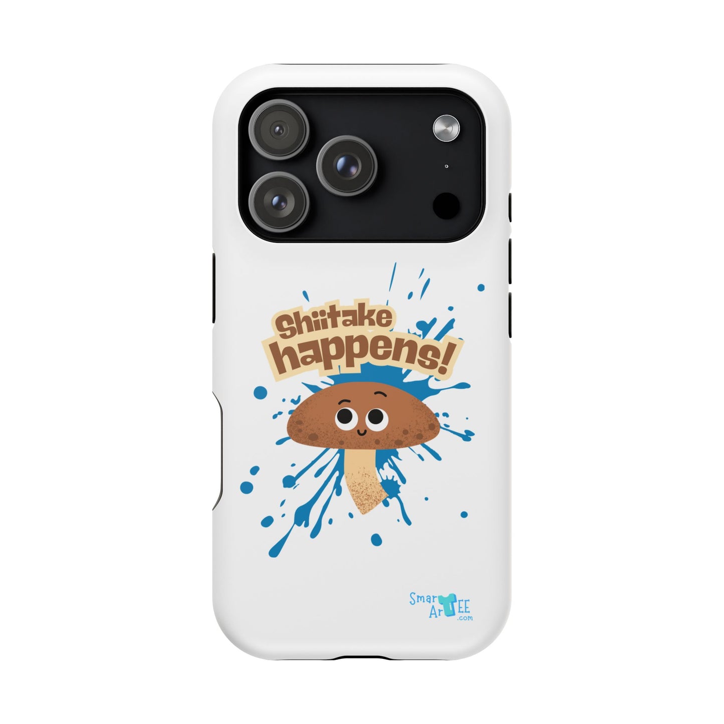 Shiitake Happens Phone Cases, Impact-Resistant Case, Funny Mushroom Case, Quirky Protection for Smartphone, Playful Accessory