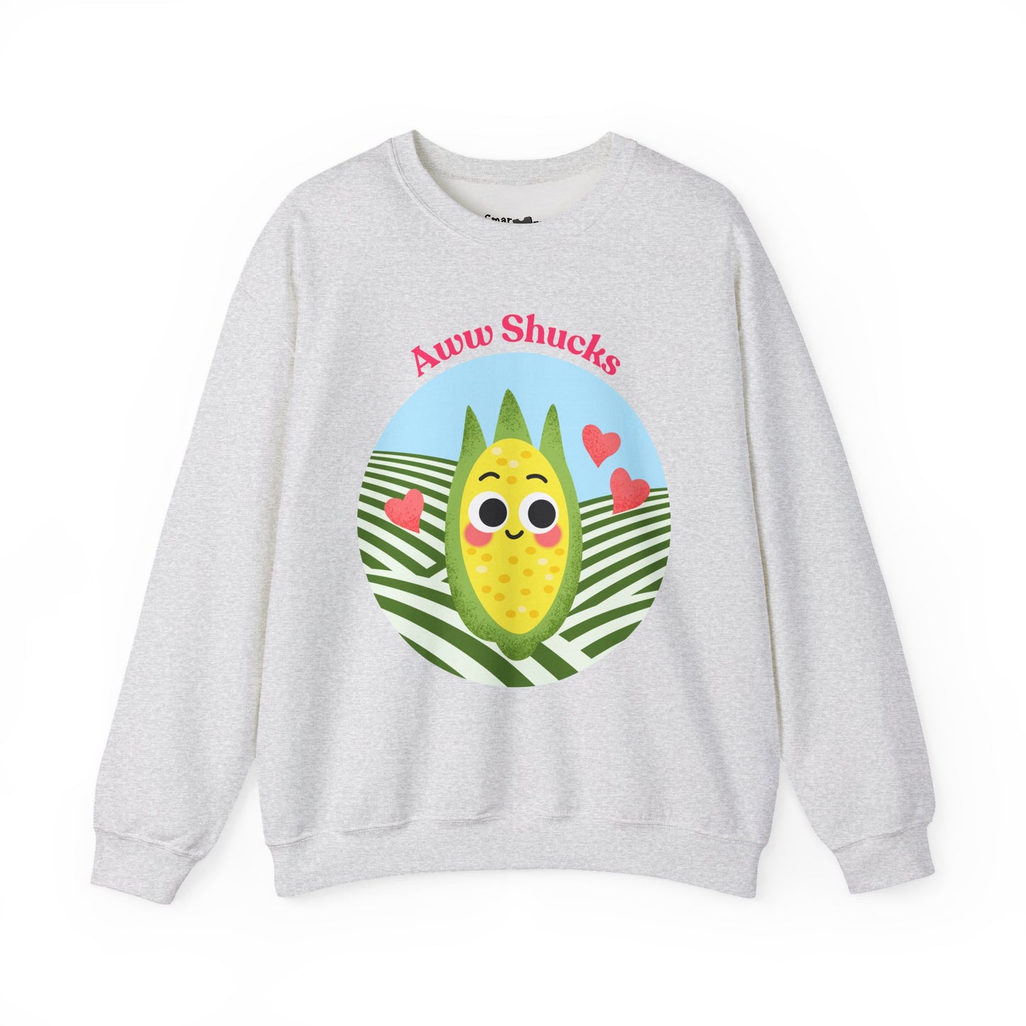 Cute Corn Sweatshirt, Aww Shucks Crewneck, Cozy Fall Apparel, Gift for Foodies, Cute Kitchen Sweatshirt, Unisex Sweater