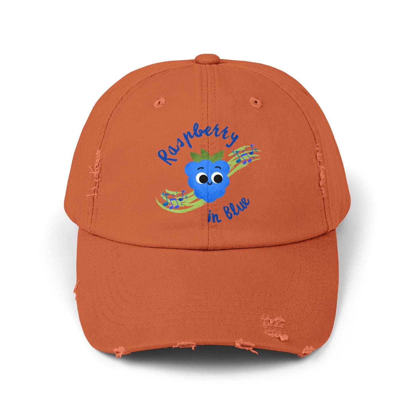Whimsical Musical Pun Distressed Cap, Fun Hats for Casual Outings, Unisex Accessory, Perfect Gift for Birthdays, Festivals, and Summer Events