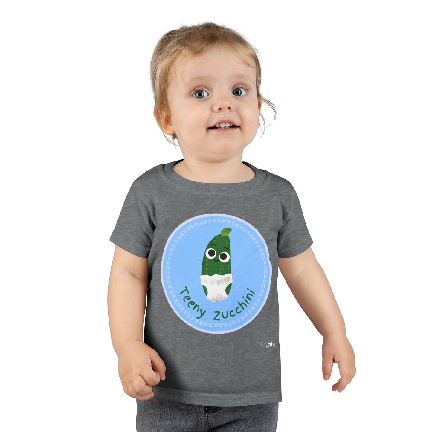 Cute Toddler Zucchini Shirt, Funny Kids Tee, Teeny Zucchini Design, Gift for Toddlers, Playful Children's Apparel