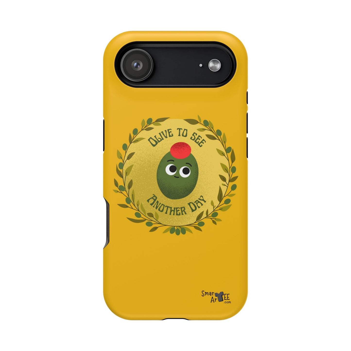 Cute Olive Phone Case, Impact-Resistant Phone Cover, Great Gift for All Ages, Trendy Cell Case, Fun Phone Accessory, Unique Olive Design