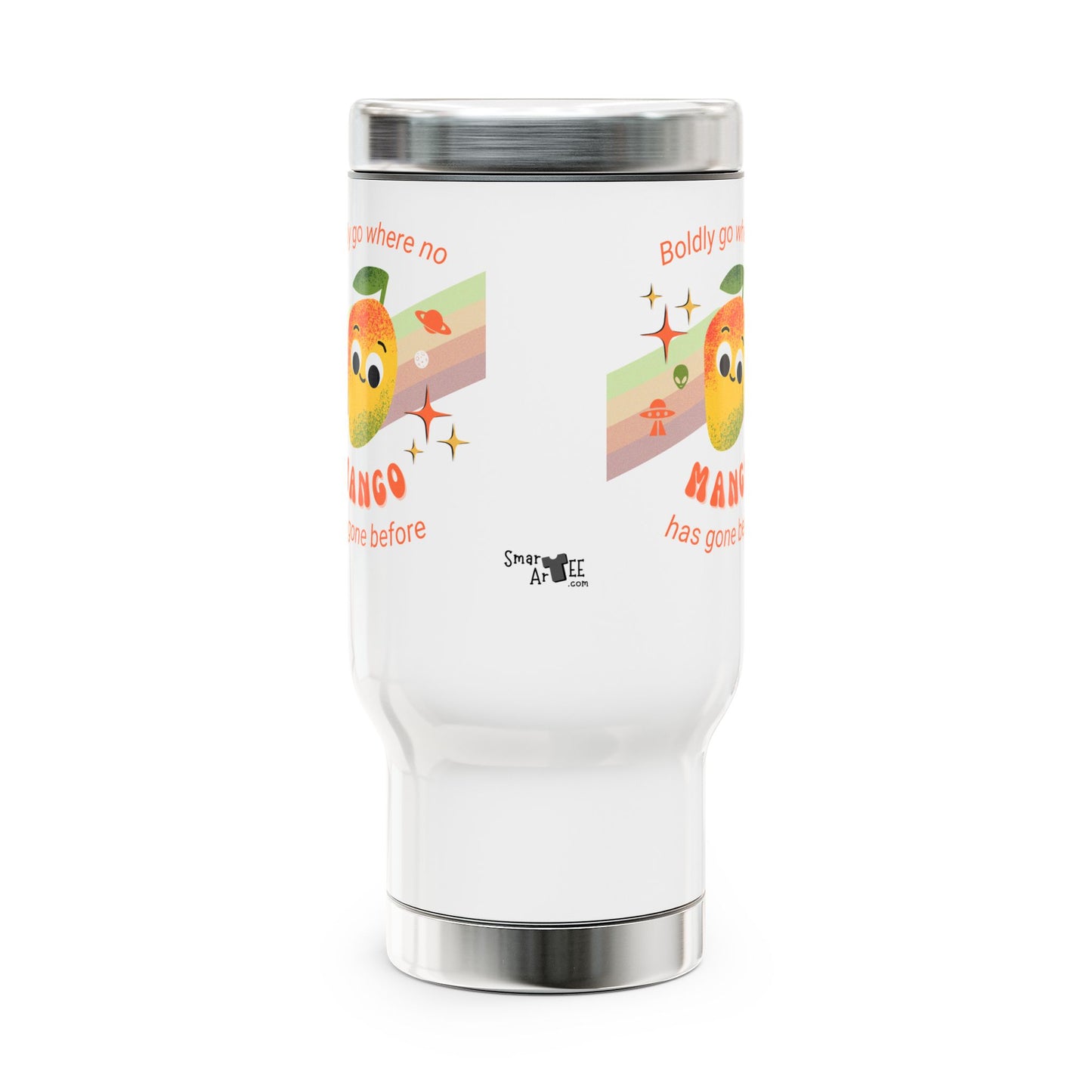 Mango-Inspired Travel Mug, Cute Cup for Coffee Lovers, Perfect for Gifts, Outdoor Adventures, and Everyday Use