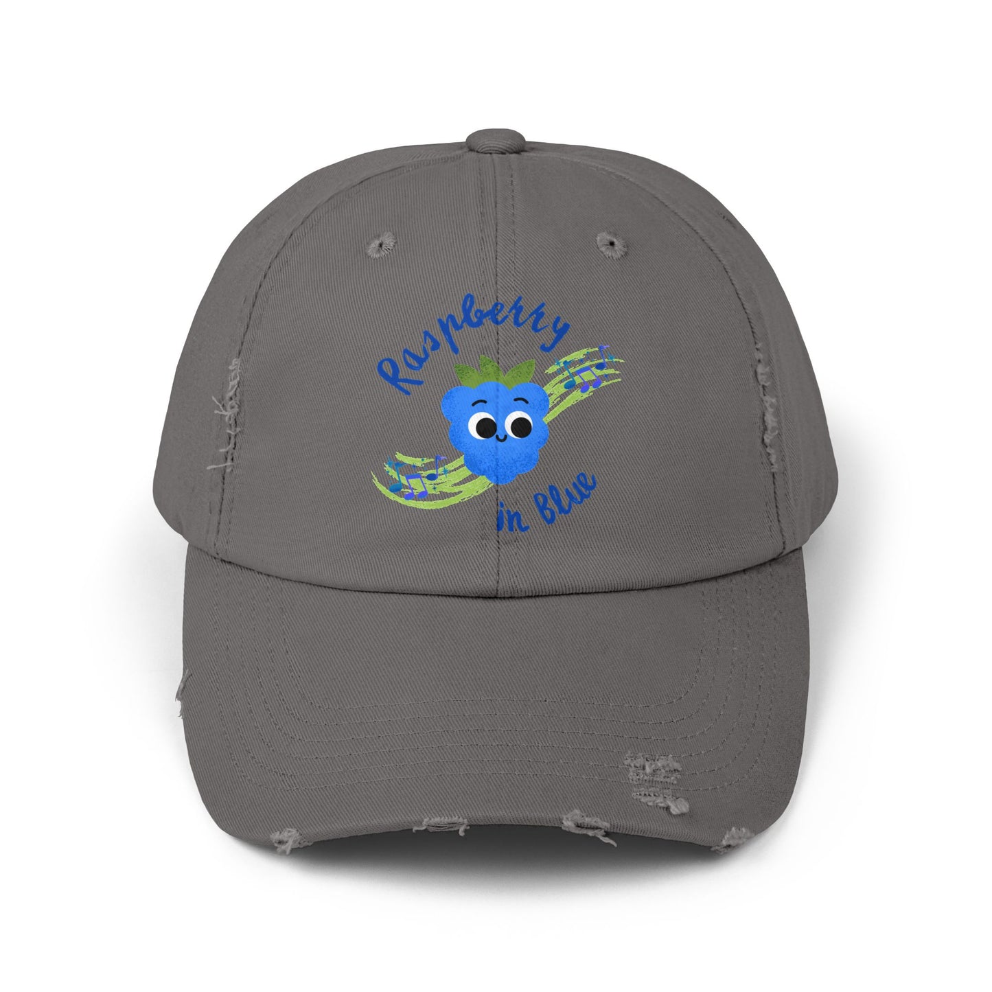 Whimsical Musical Pun Distressed Cap, Fun Hats for Casual Outings, Unisex Accessory, Perfect Gift for Birthdays, Festivals, and Summer Events