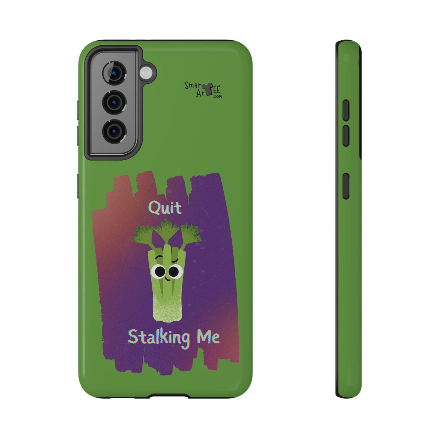 Cute Celery Pun Phone Case, Quirky Impact-Resistant Cell Phone Cover, Gift for Veggie Lovers, Fun Accessories for Friends