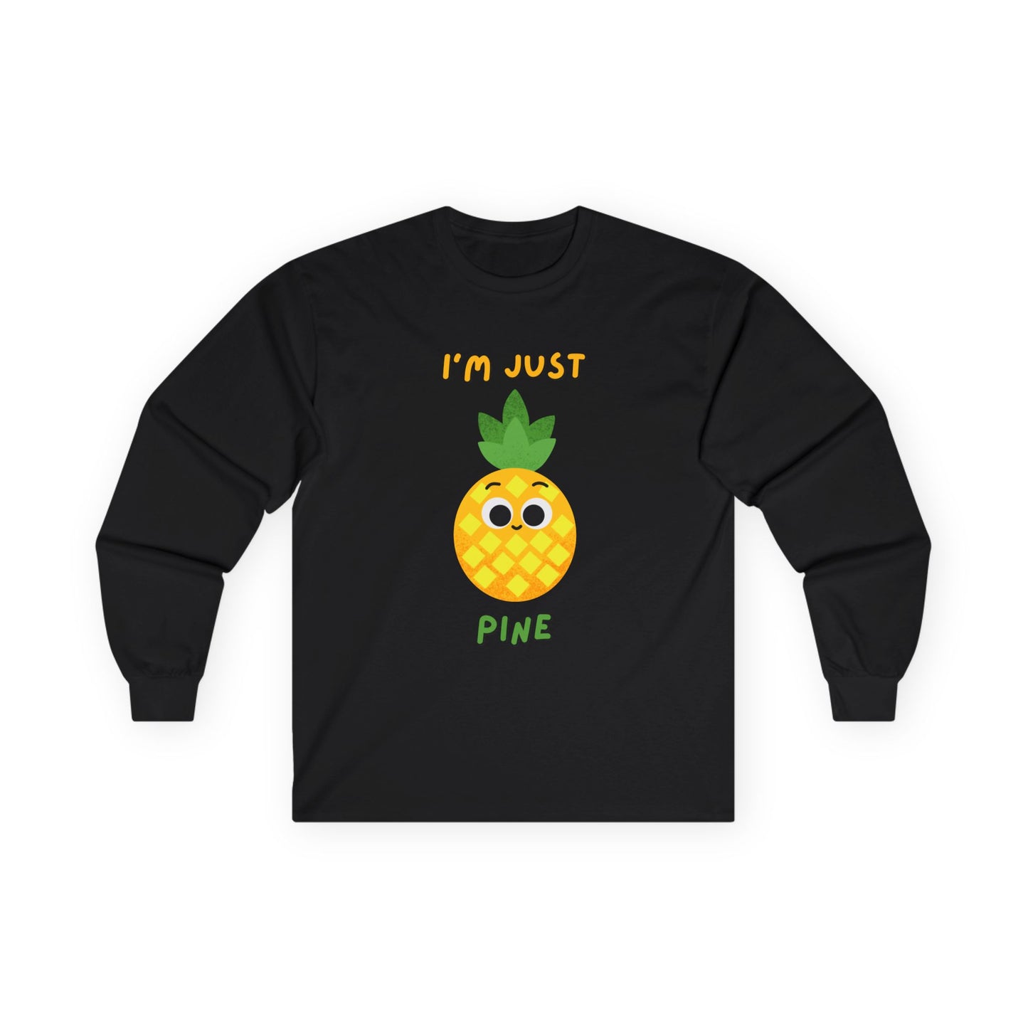 Cute Pineapple Long Sleeve Tees, Funny Shirt, Summer Fashion, Gift for Fruit Lovers, Tropical Vibes, Unisex Apparel